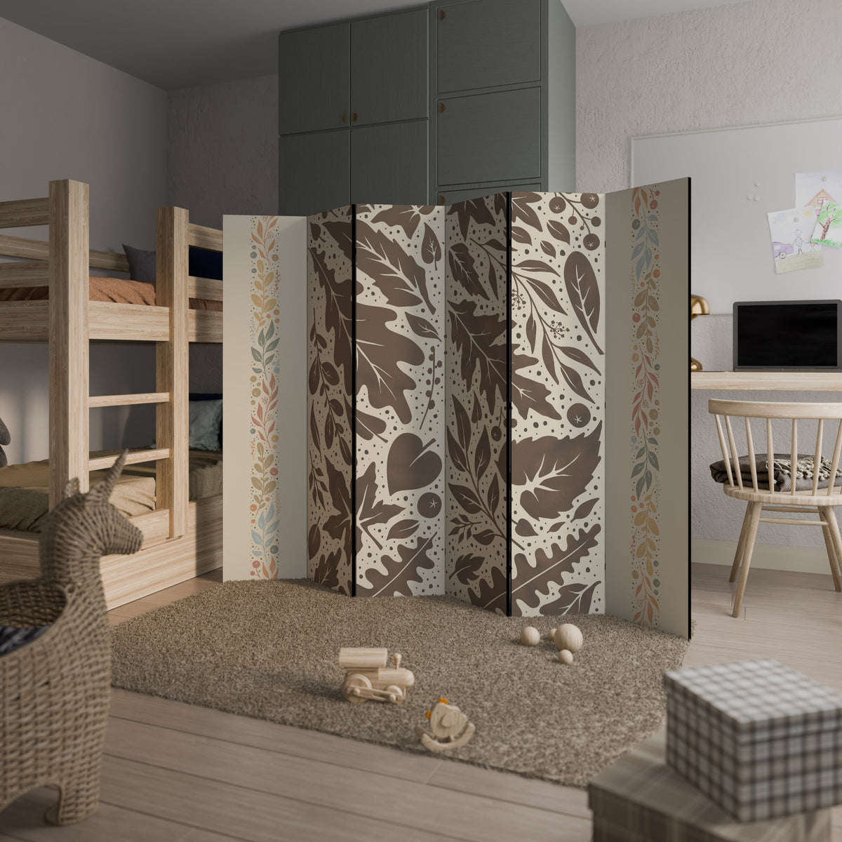 FOLIAGE TALES 6-Panel Room Divider