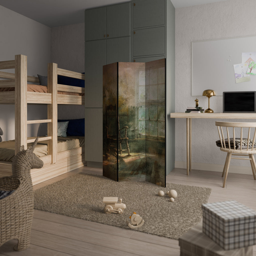 SUNLIT STILLNESS Decorative 3-Panel Room Divider
