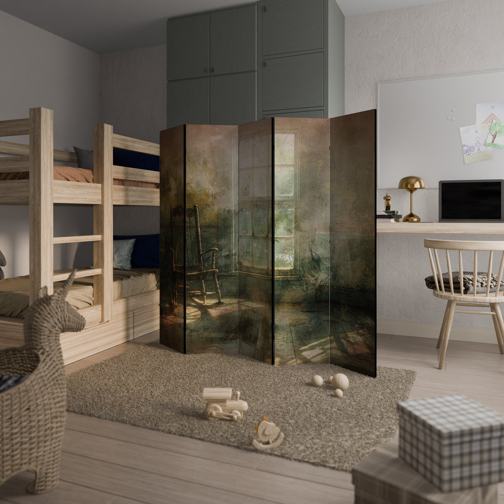 Paravent décoratif à 5 panneaux SUNLIT STILLNESS