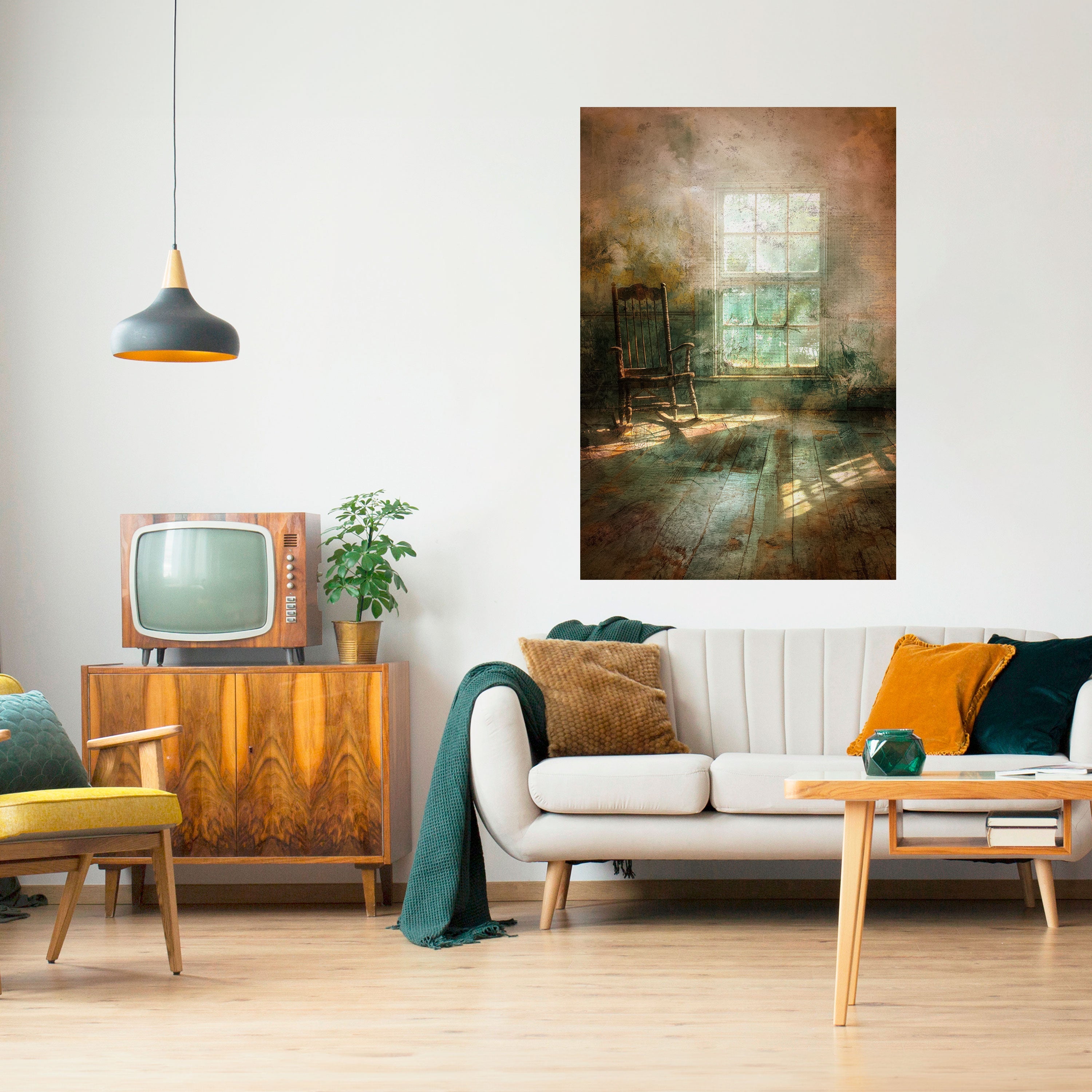 Affiche verticale autocollante « SOLEIL IMMENSE »