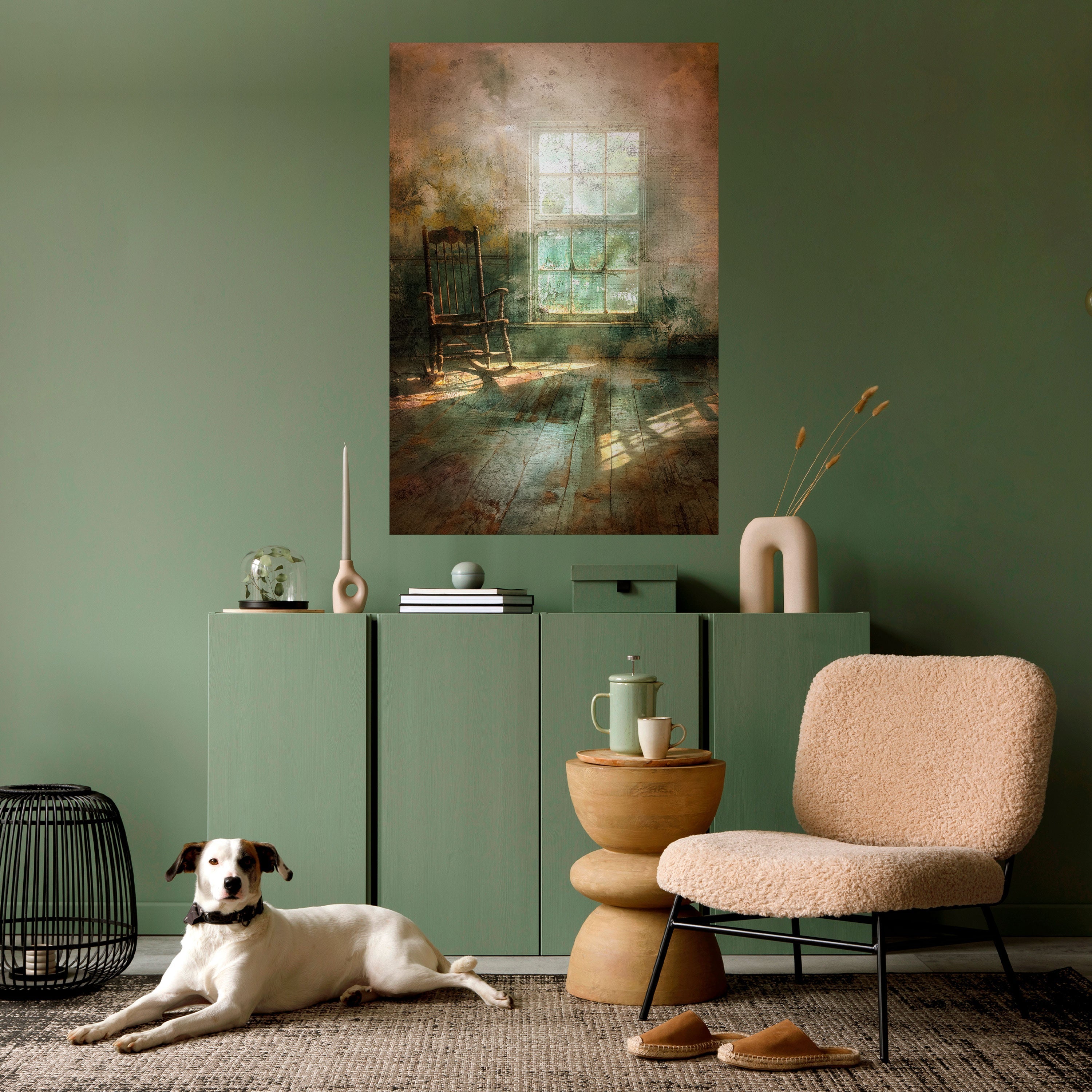 Affiche verticale autocollante « SOLEIL IMMENSE »