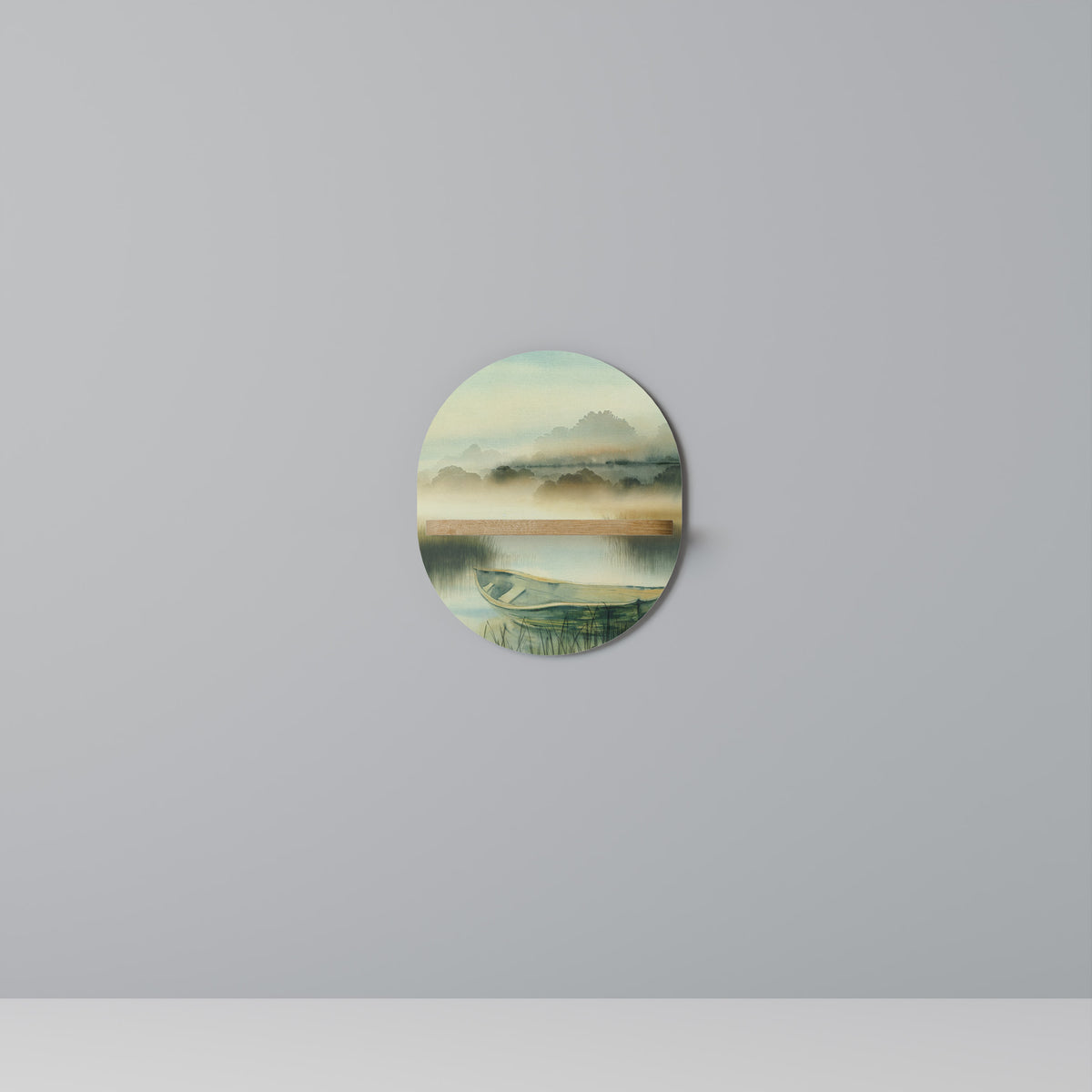 MORNING BY THE LAKE Art Shelf