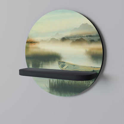 MORNING BY THE LAKE Art Shelf