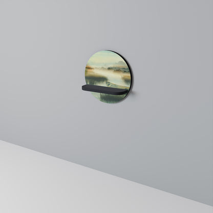 MORNING BY THE LAKE Art Shelf
