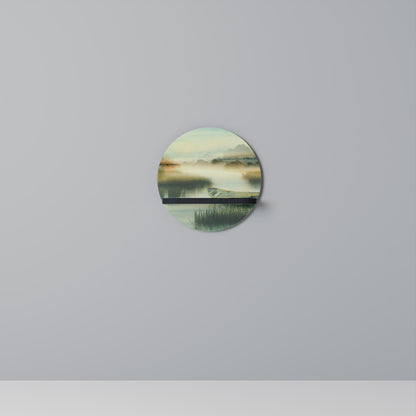 MORNING BY THE LAKE Art Shelf