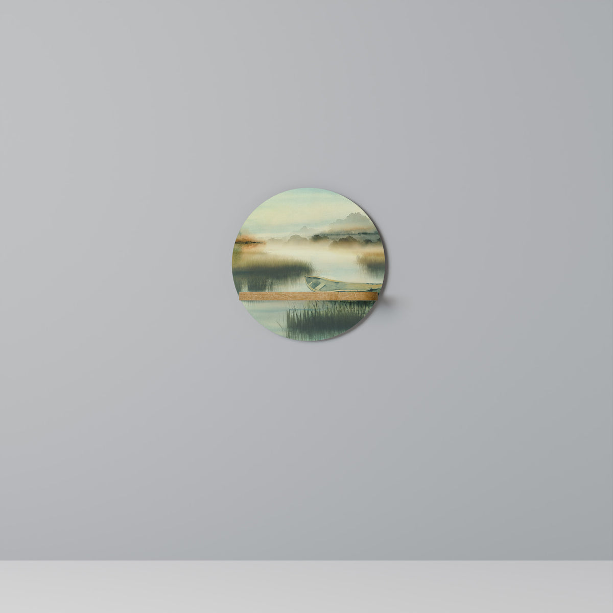 MORNING BY THE LAKE Art Shelf