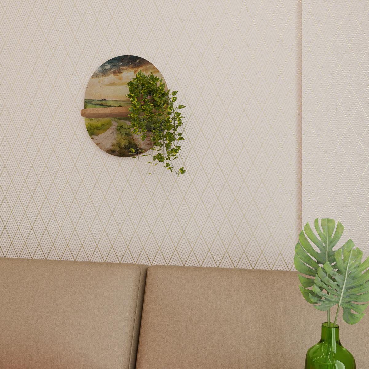 SUNSET PATH Art Shelf