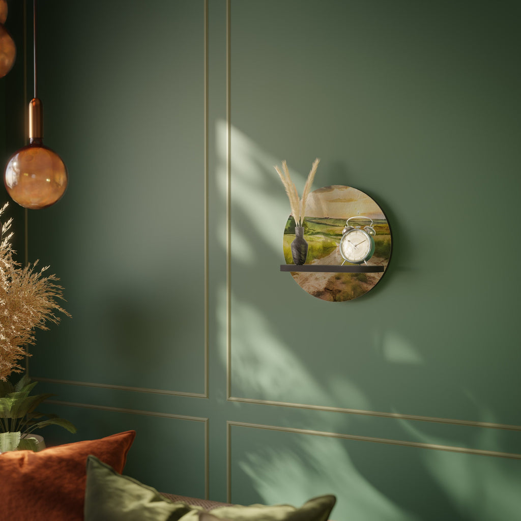 Étagère ronde SUNSET PATH en finition noire