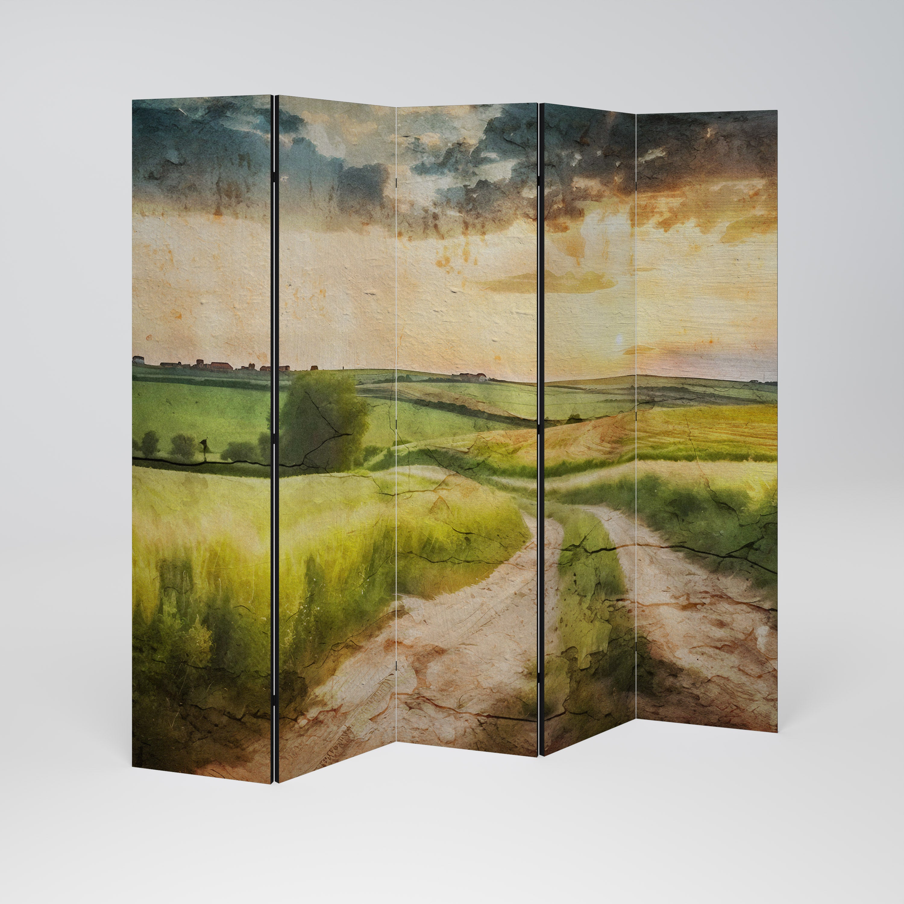 SUNSET PATH 5-Panel Room Divider