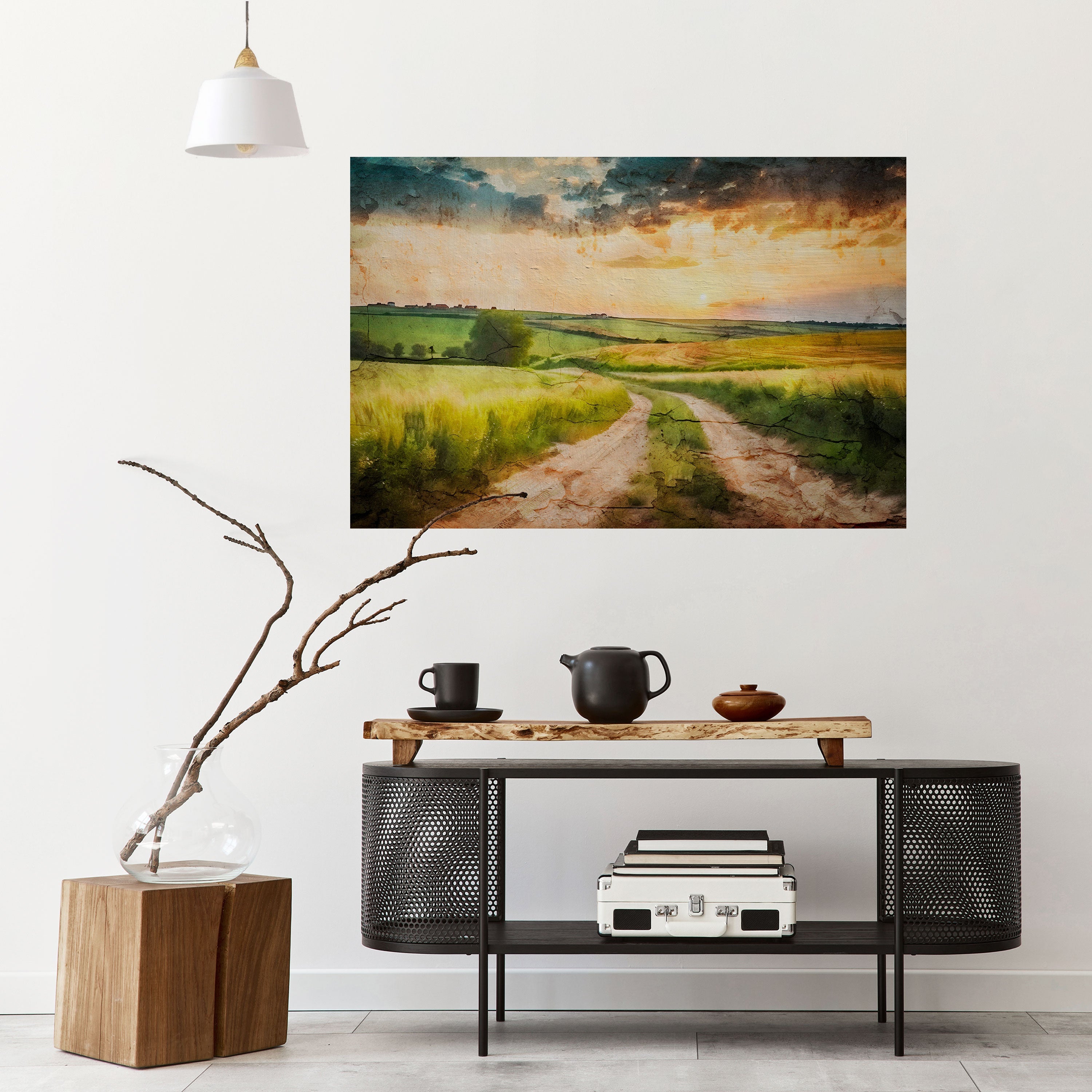 Affiche horizontale autocollante SUNSET PATH