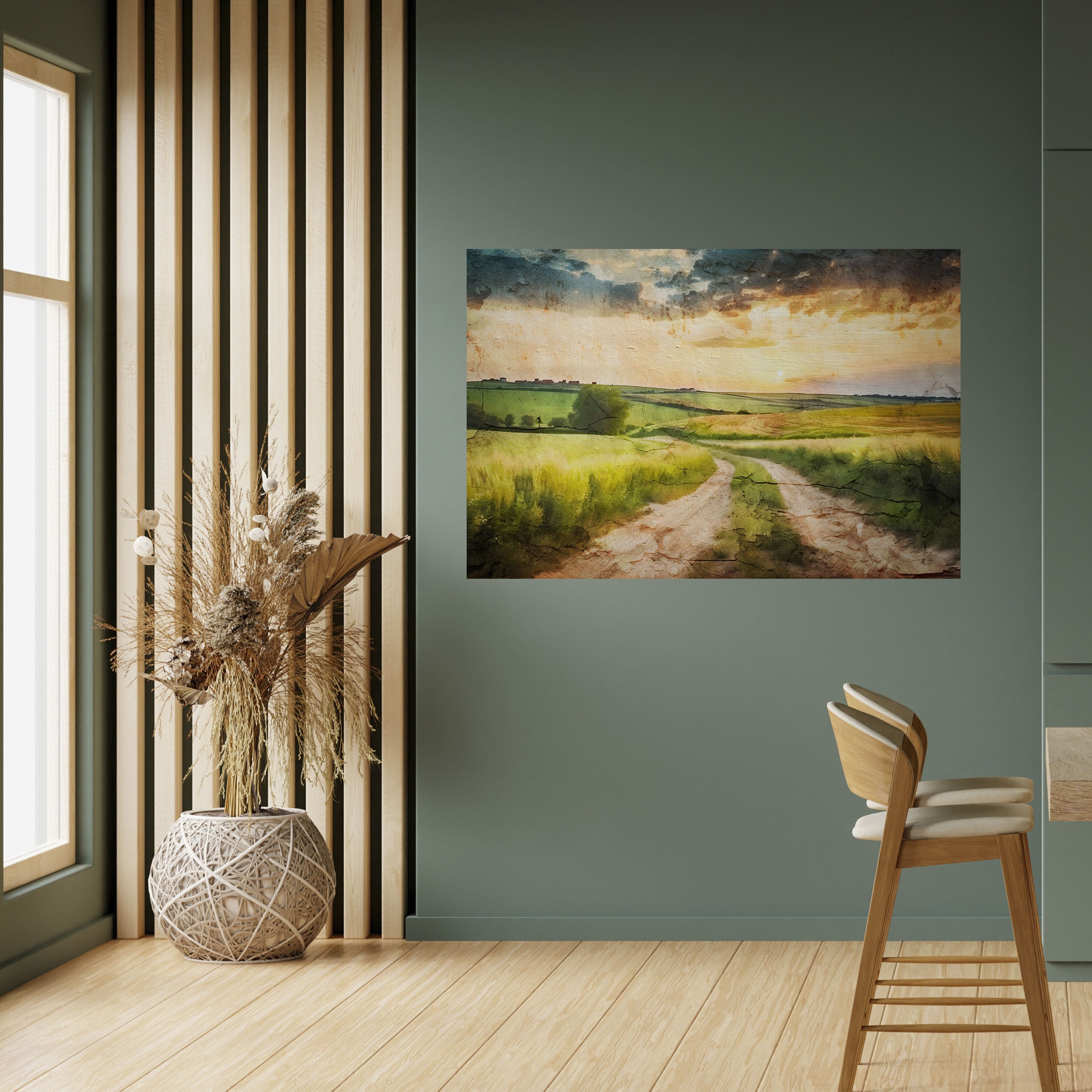 Affiche horizontale autocollante SUNSET PATH