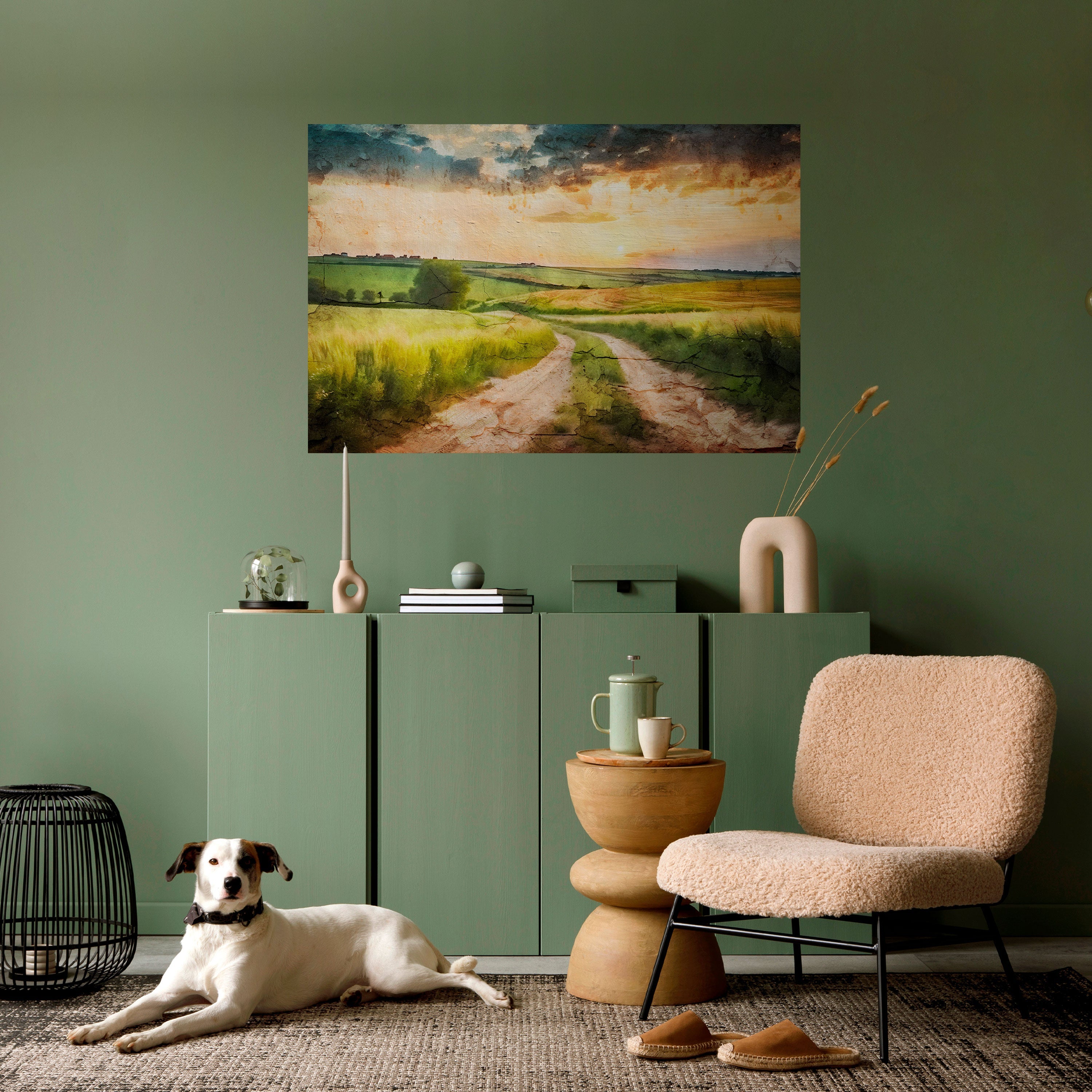 Affiche horizontale autocollante SUNSET PATH