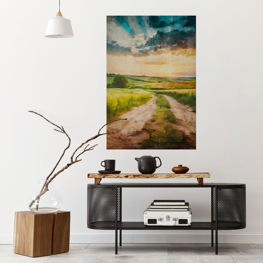 Affiche verticale autocollante SUNSET PATH
