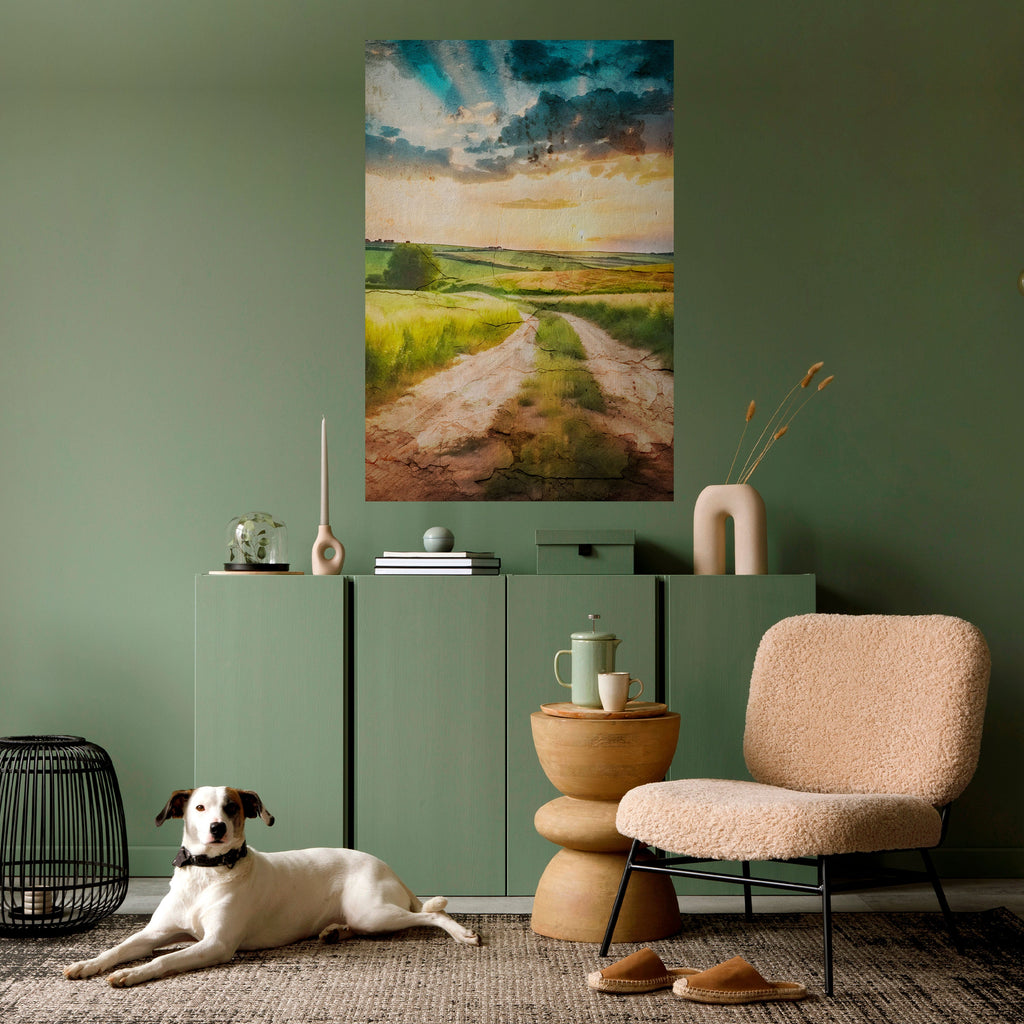 Affiche verticale autocollante SUNSET PATH