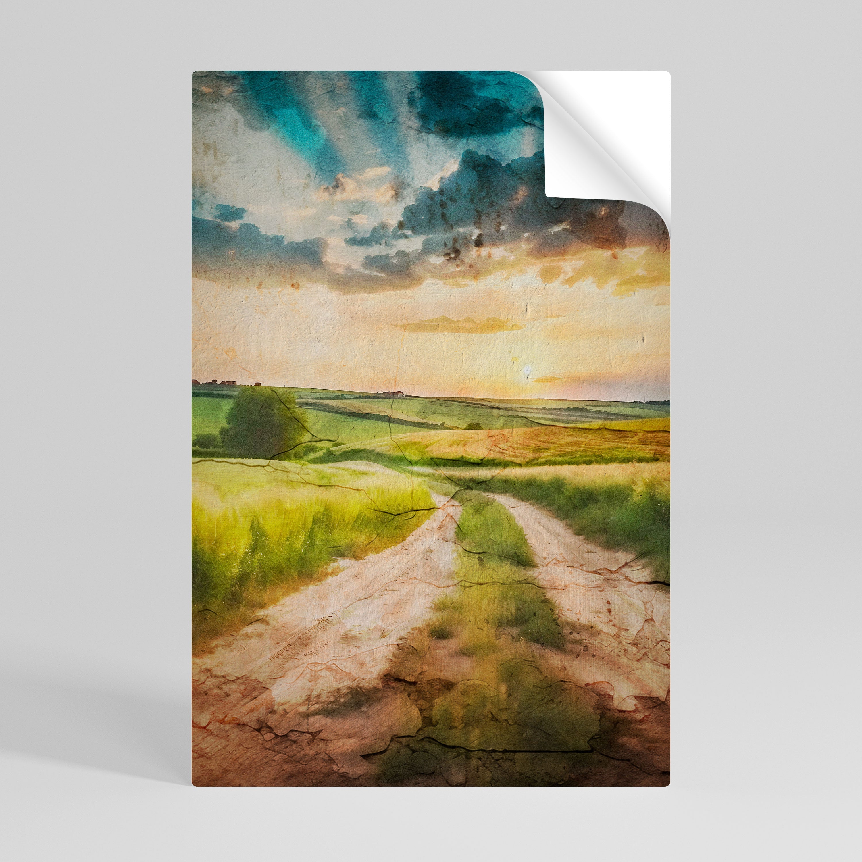 Affiche verticale autocollante SUNSET PATH