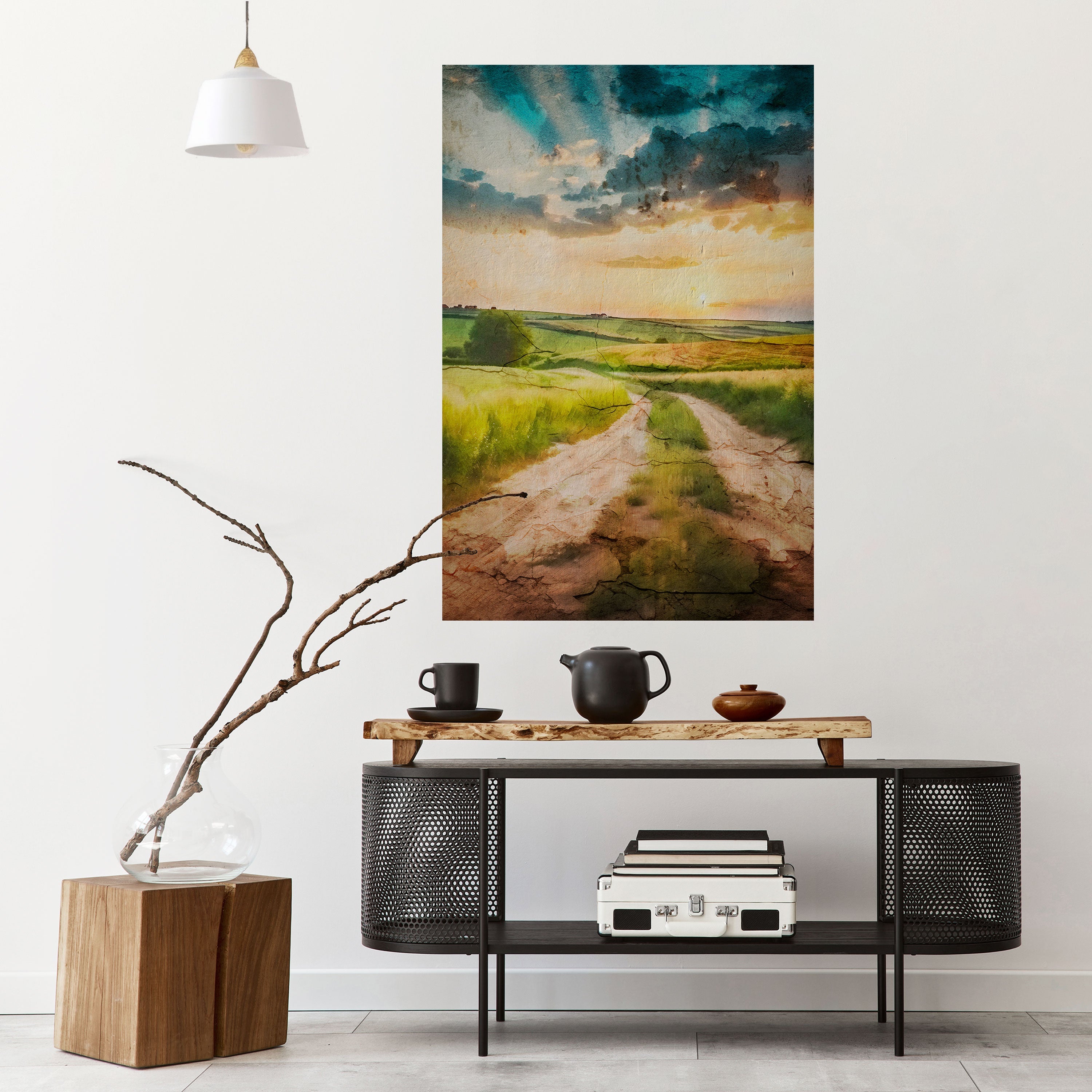 Affiche verticale autocollante SUNSET PATH