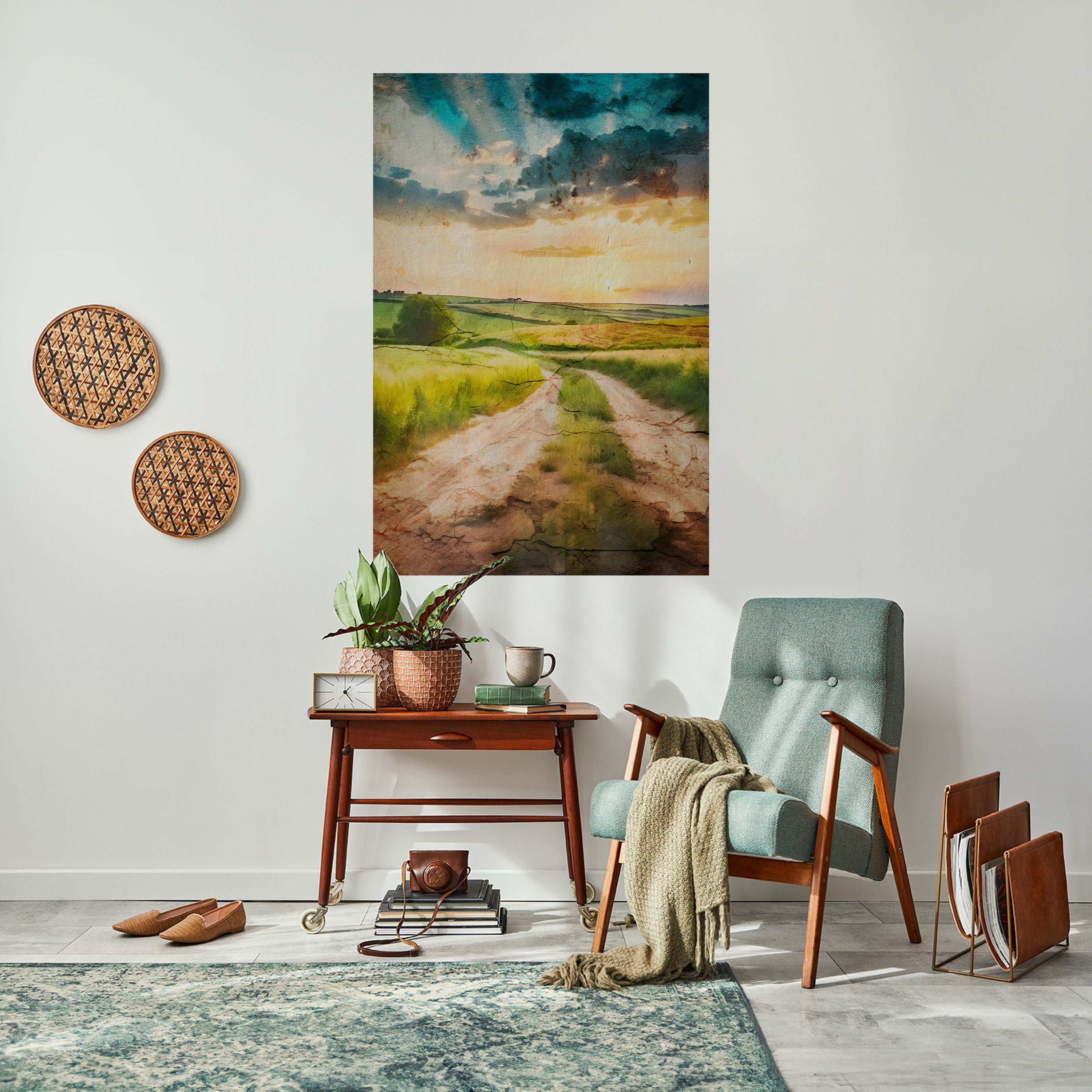 Affiche verticale autocollante SUNSET PATH