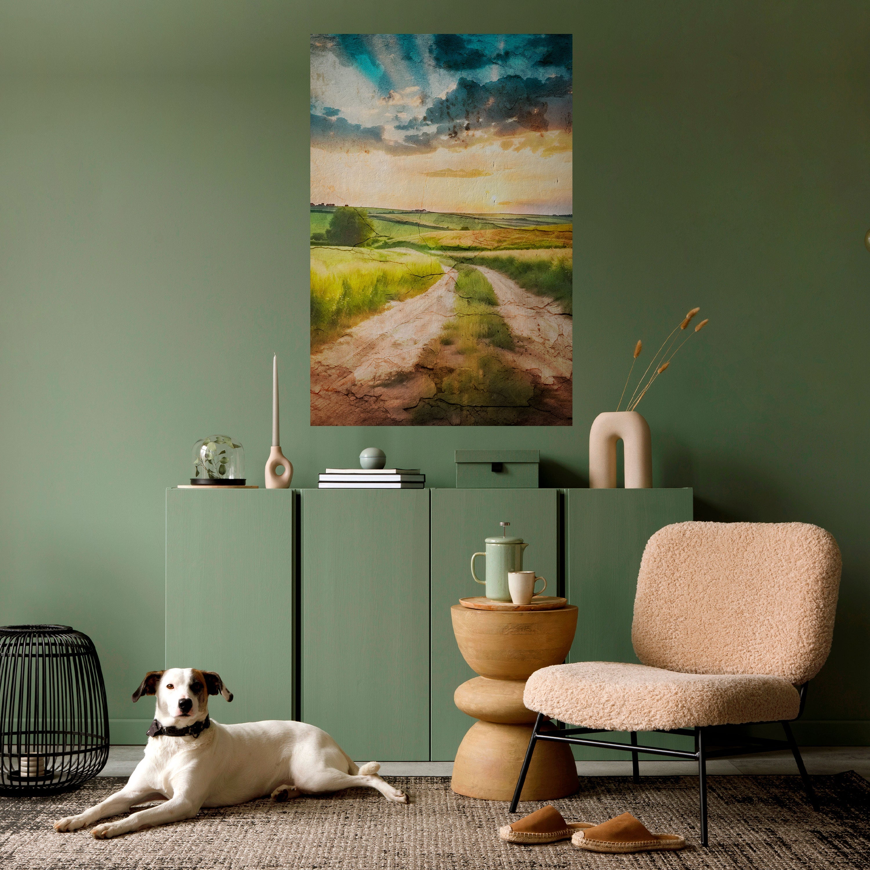 Affiche verticale autocollante SUNSET PATH