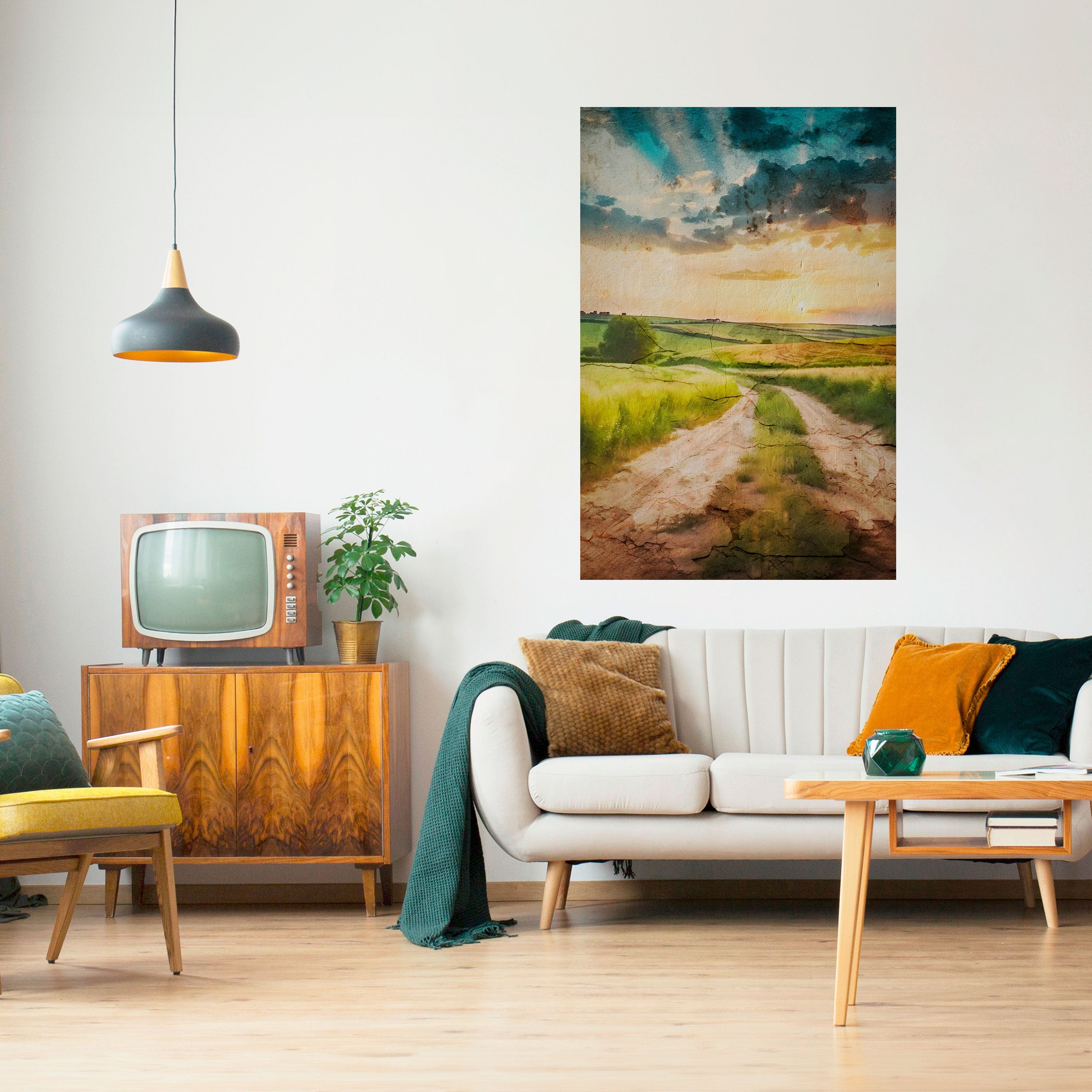 Affiche verticale autocollante SUNSET PATH