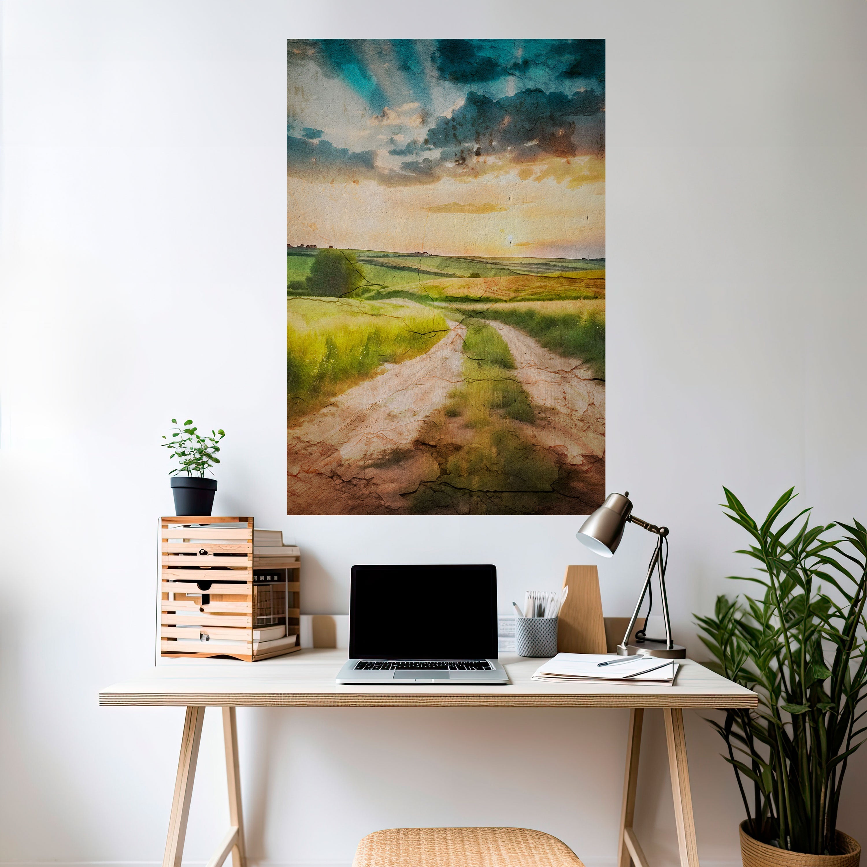 Affiche verticale autocollante SUNSET PATH