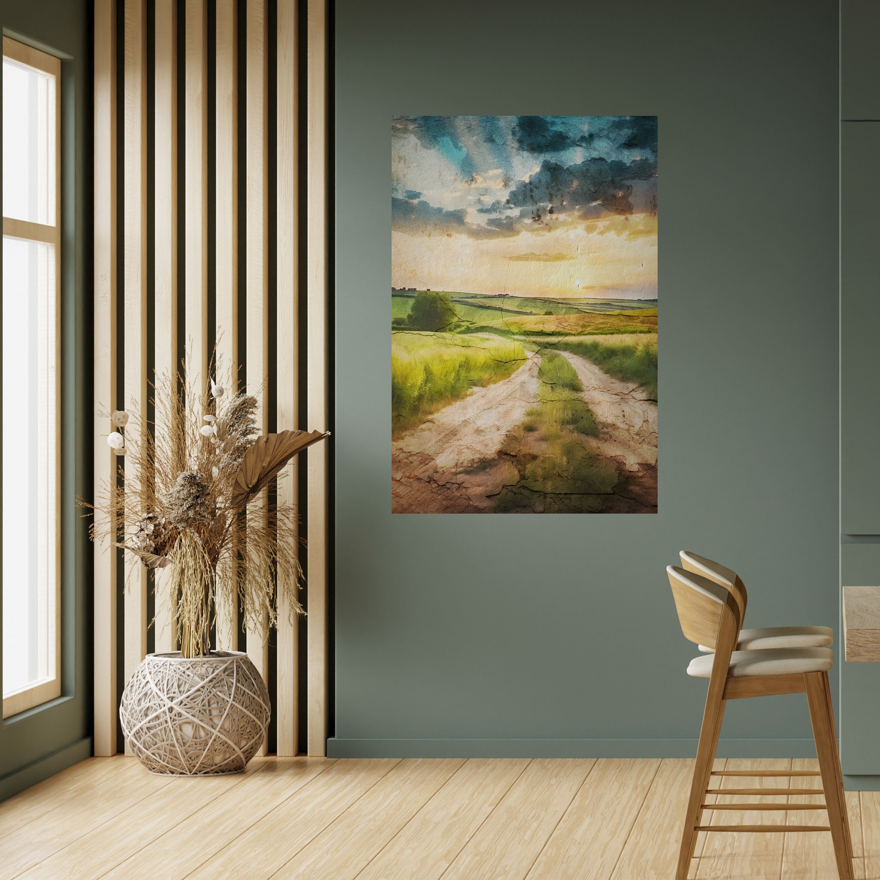 Affiche verticale autocollante SUNSET PATH