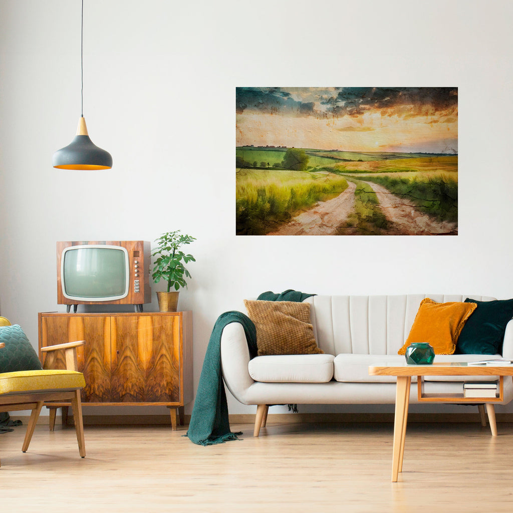 Affiche horizontale autocollante SUNSET PATH