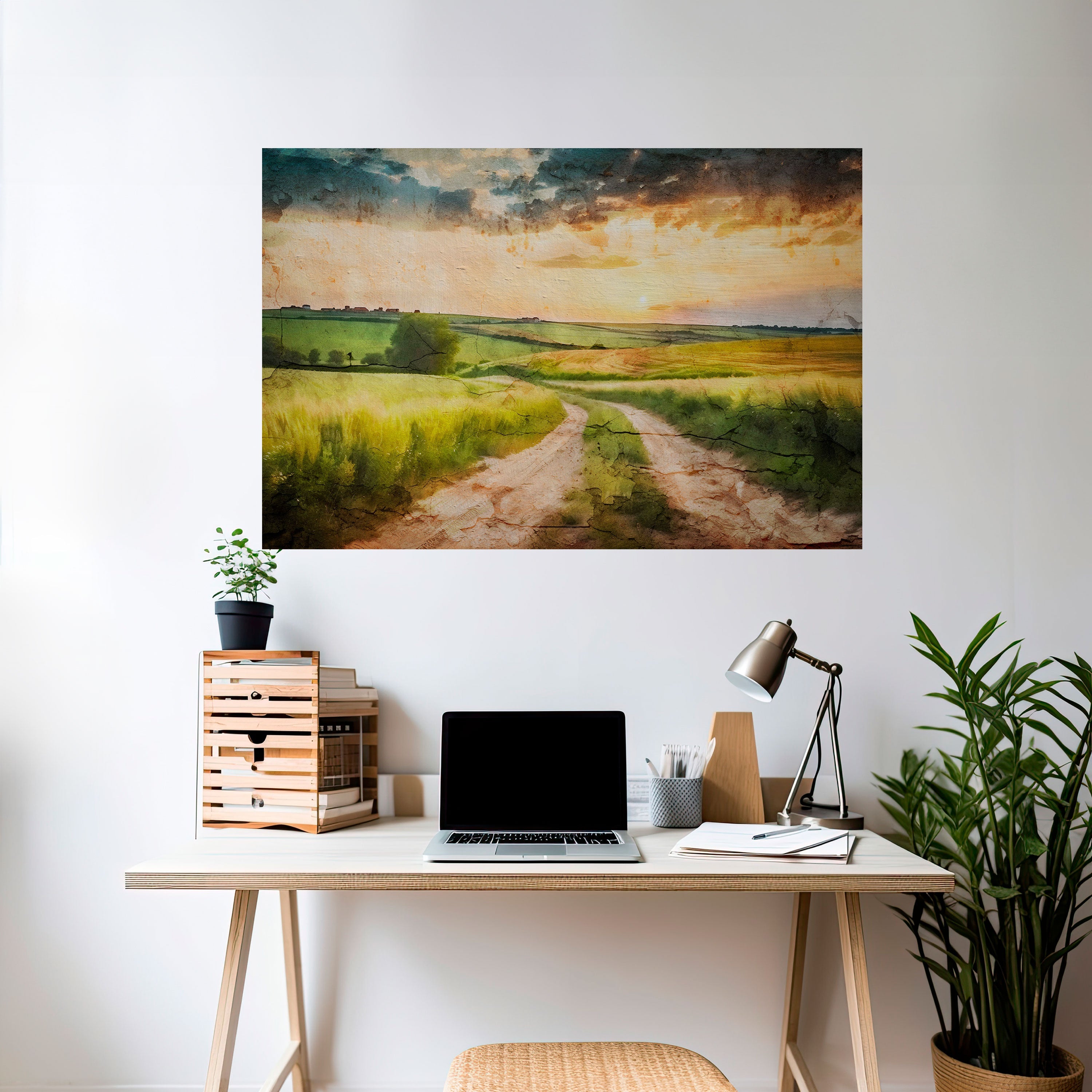 Affiche horizontale autocollante SUNSET PATH