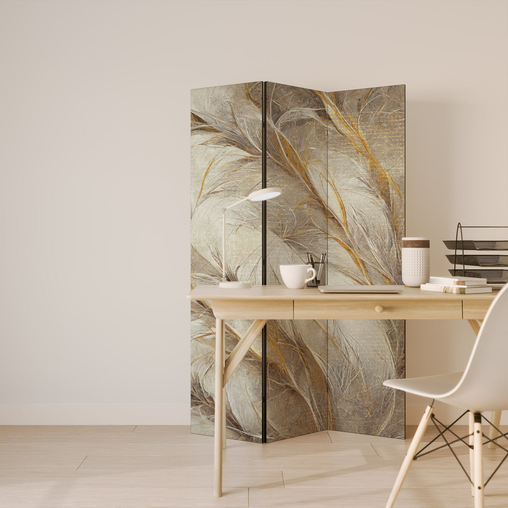 Paravent décoratif à 3 panneaux SOFT PLUMAGE
