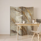 SOFT PLUMAGE 4-Panel Room Divider