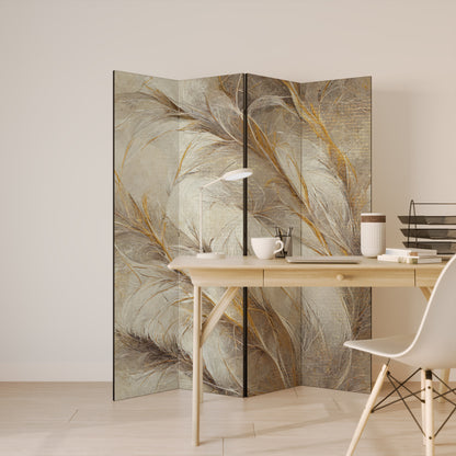 SOFT PLUMAGE 4-Panel Room Divider