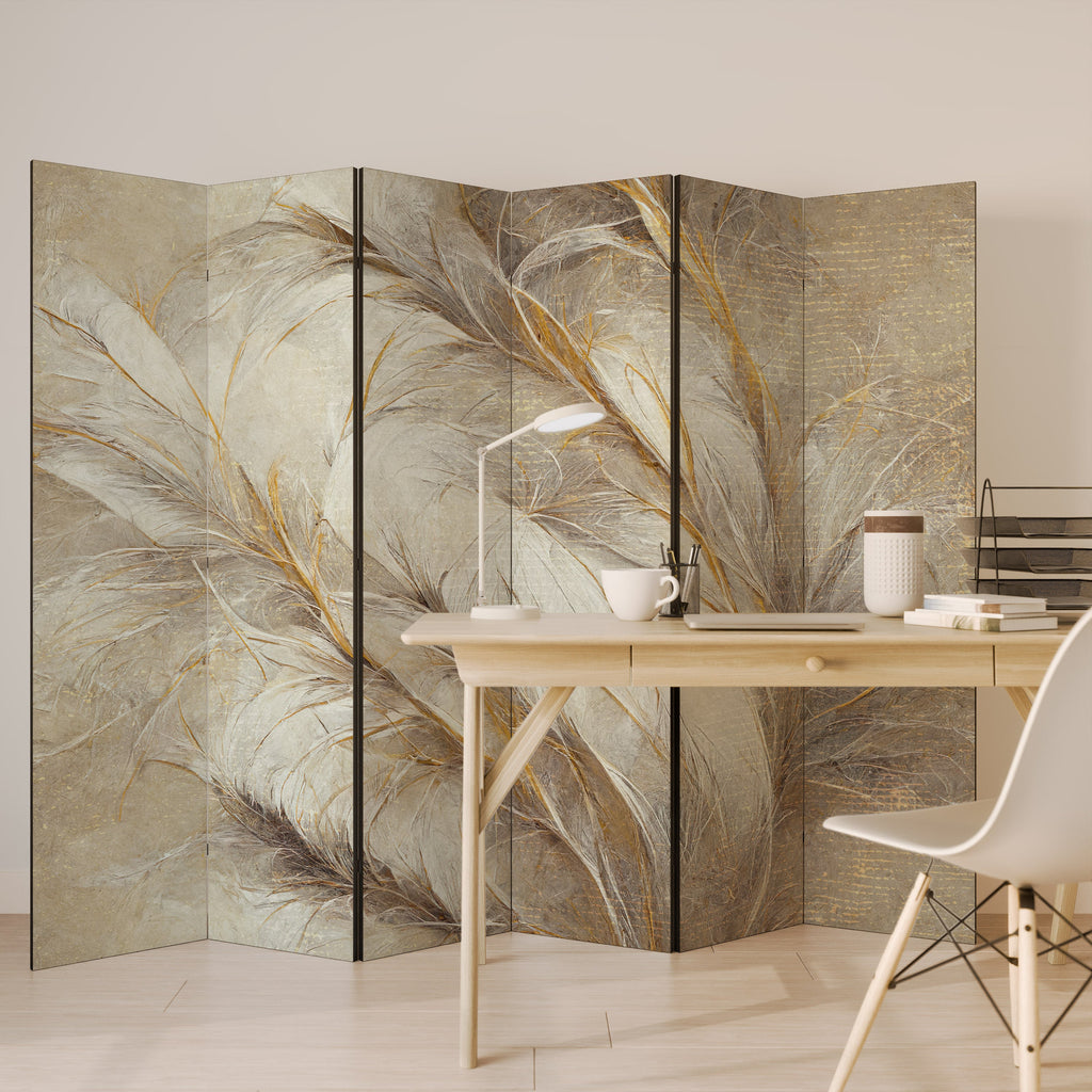 Paravent décoratif à 6 panneaux SOFT PLUMAGE