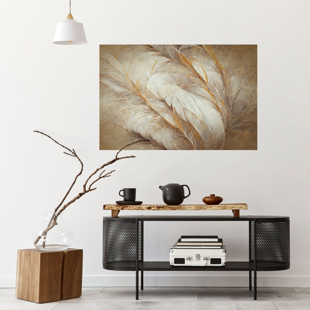 SOFT PLUMAGE Peel and Stick Horizontal Poster