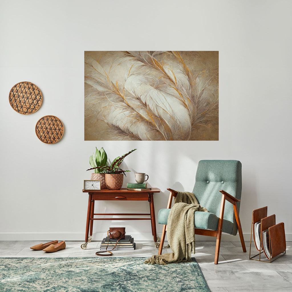 SOFT PLUMAGE Peel and Stick Horizontal Poster