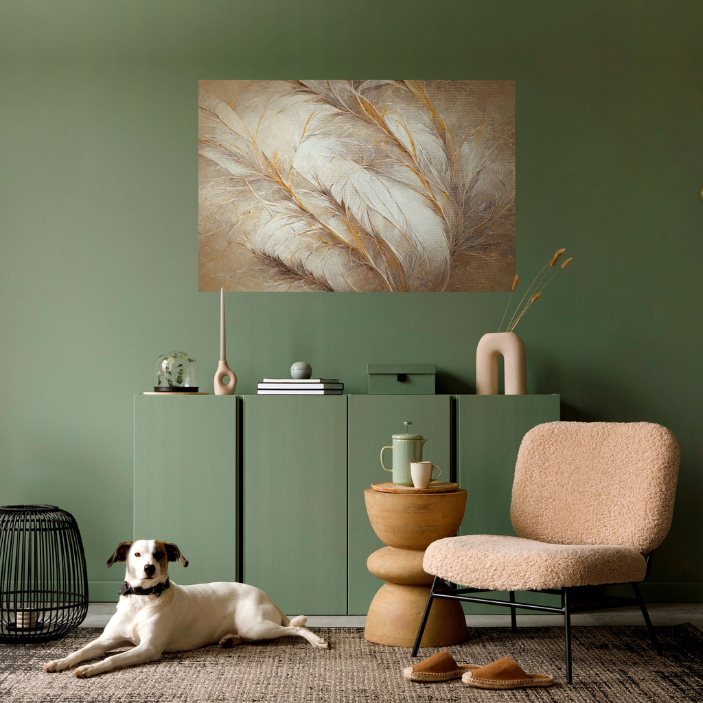 SOFT PLUMAGE Peel and Stick Horizontal Poster