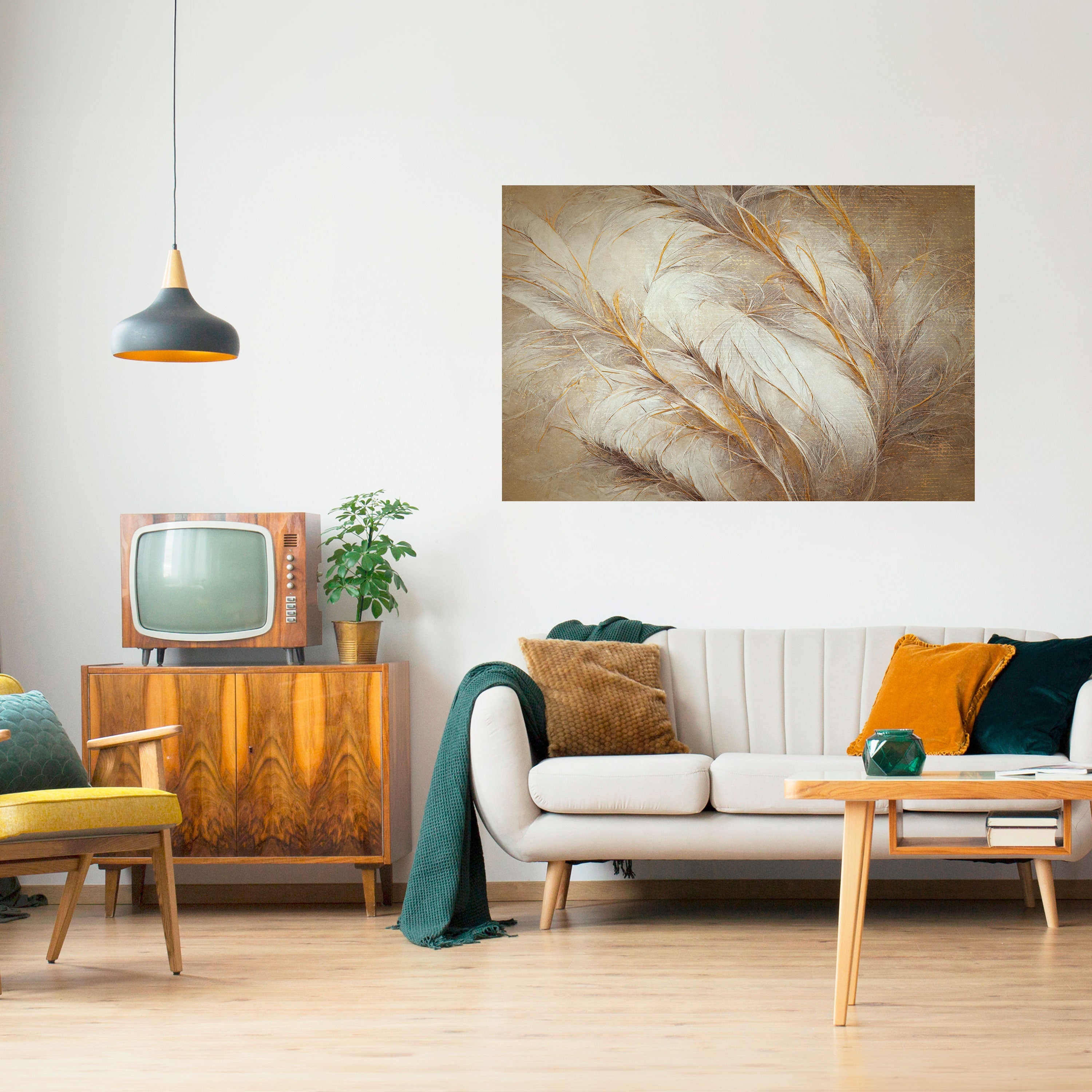 Affiche horizontale autocollante SOFT PLUMAGE