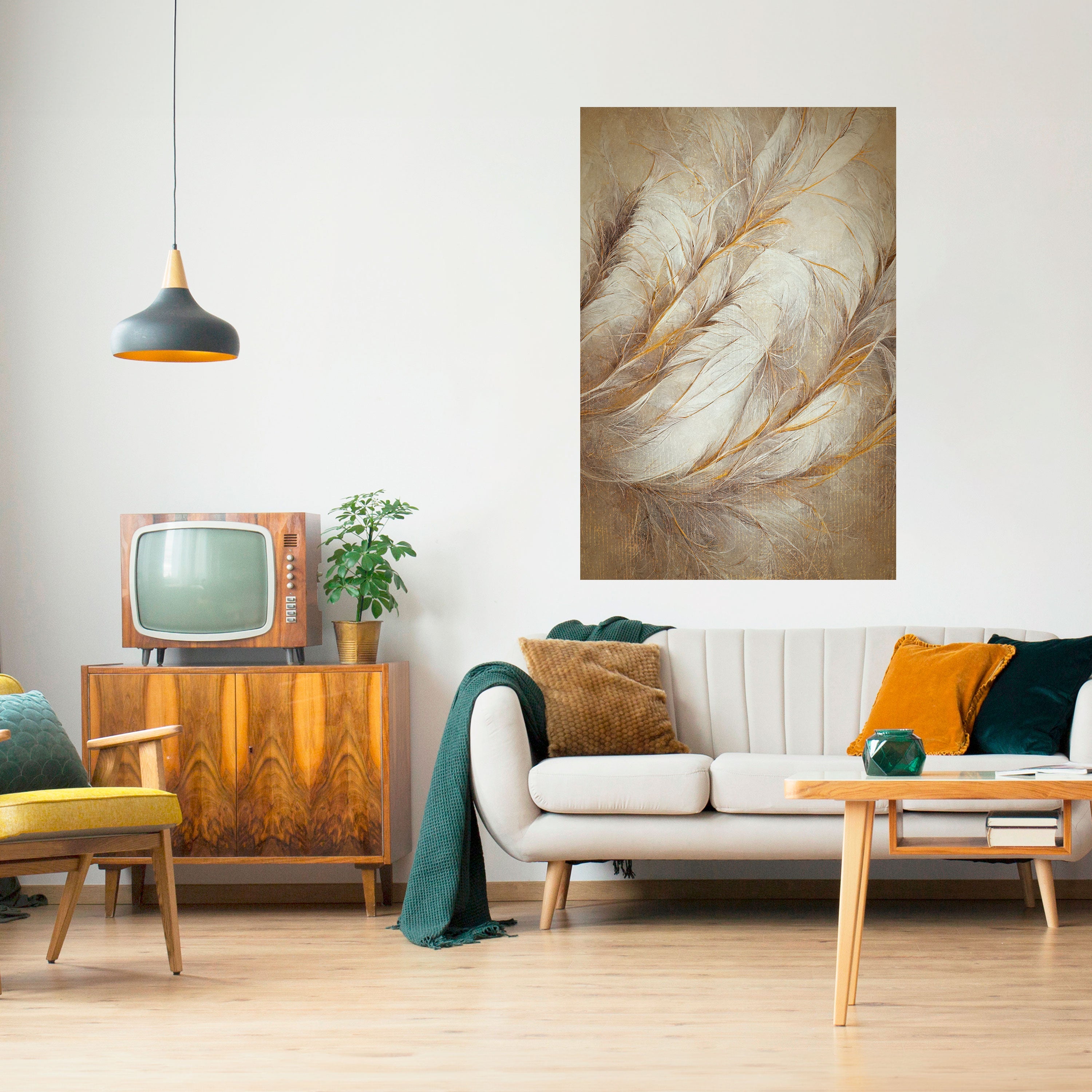 Affiche verticale autocollante SOFT PLUMAGE