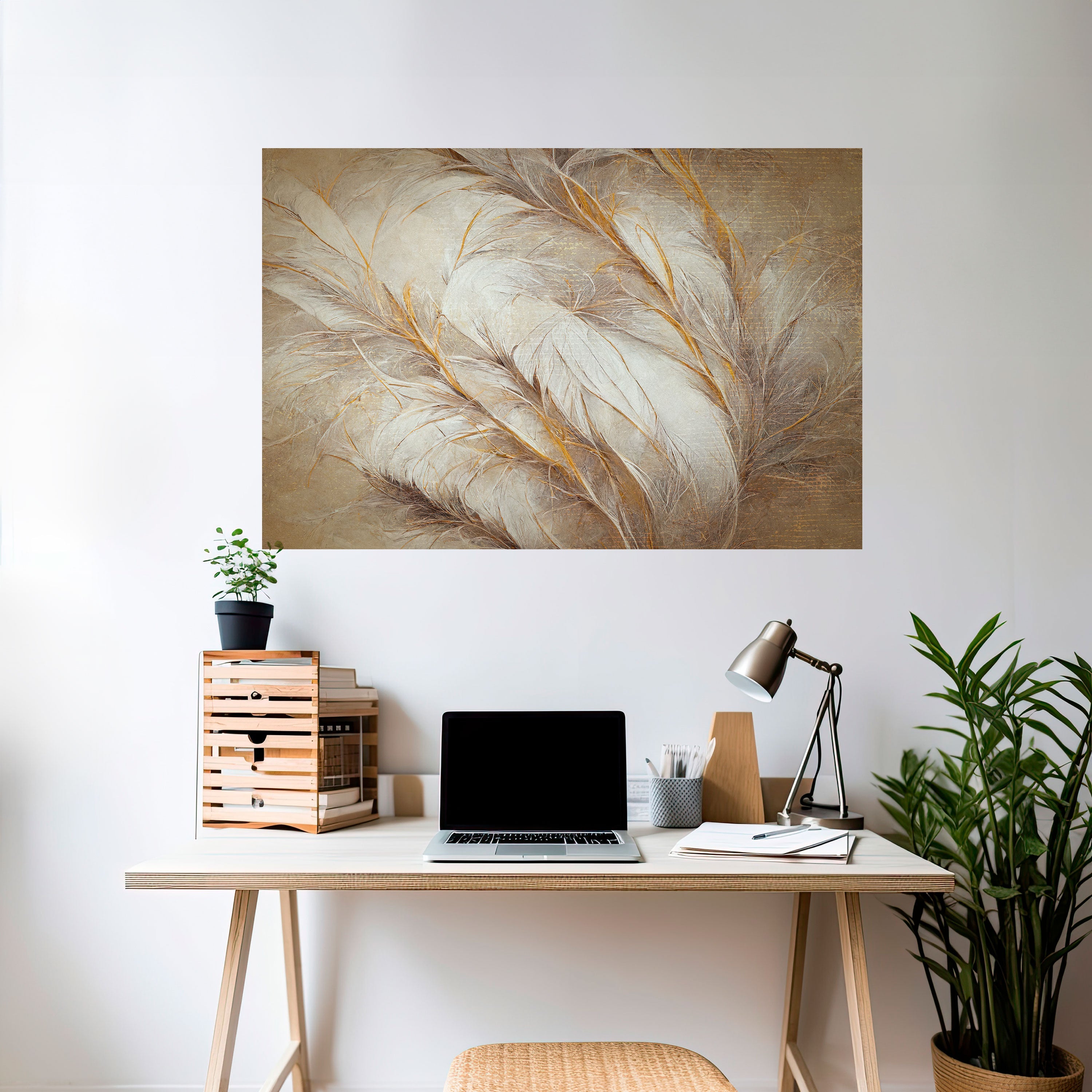 Affiche horizontale autocollante SOFT PLUMAGE