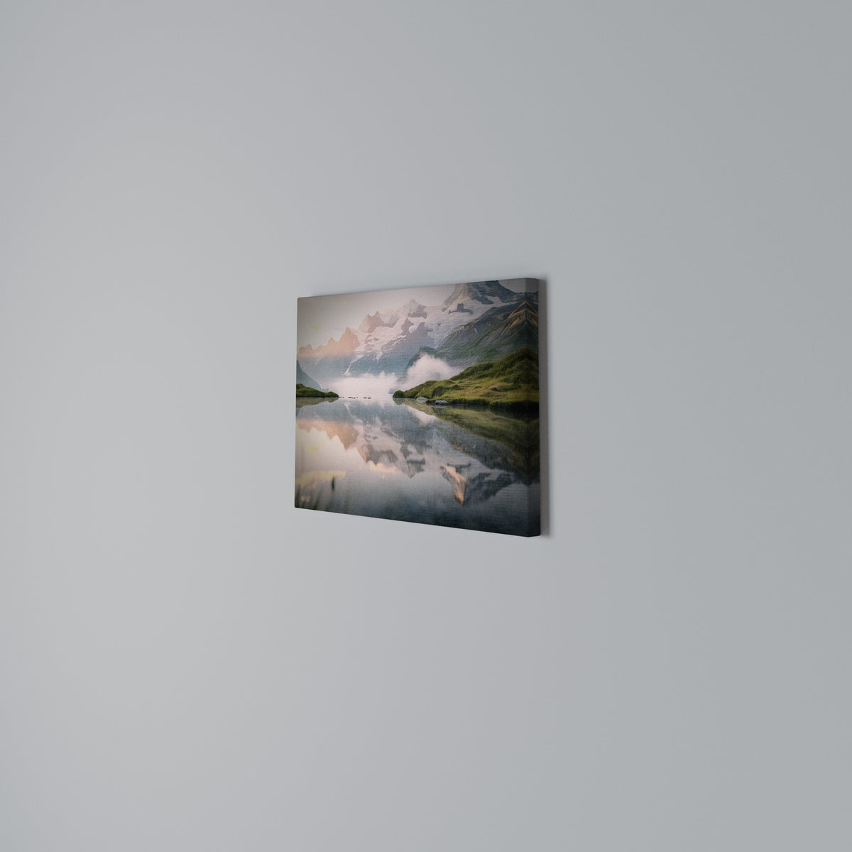 FOGGY HORIZON Horizontal Canvas Print