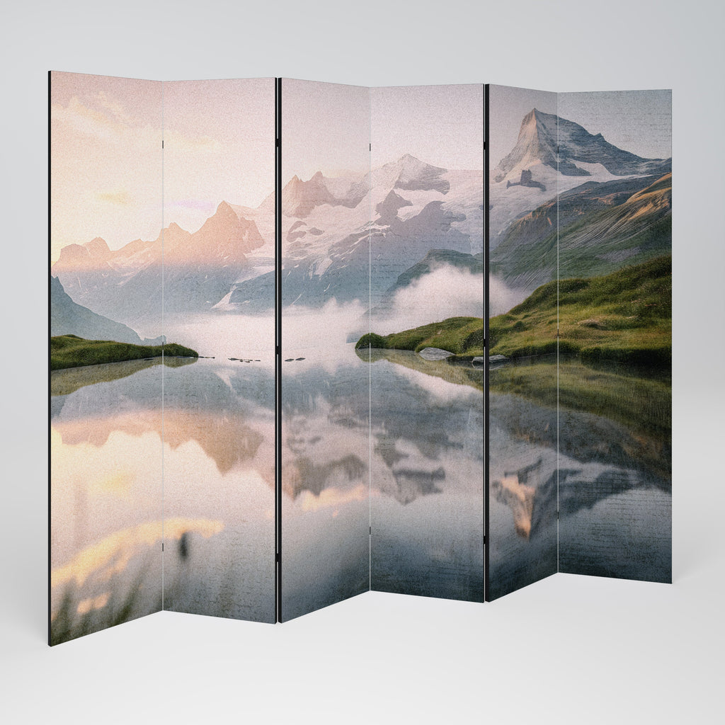 Paravent décoratif à 6 panneaux FOGGY HORIZON