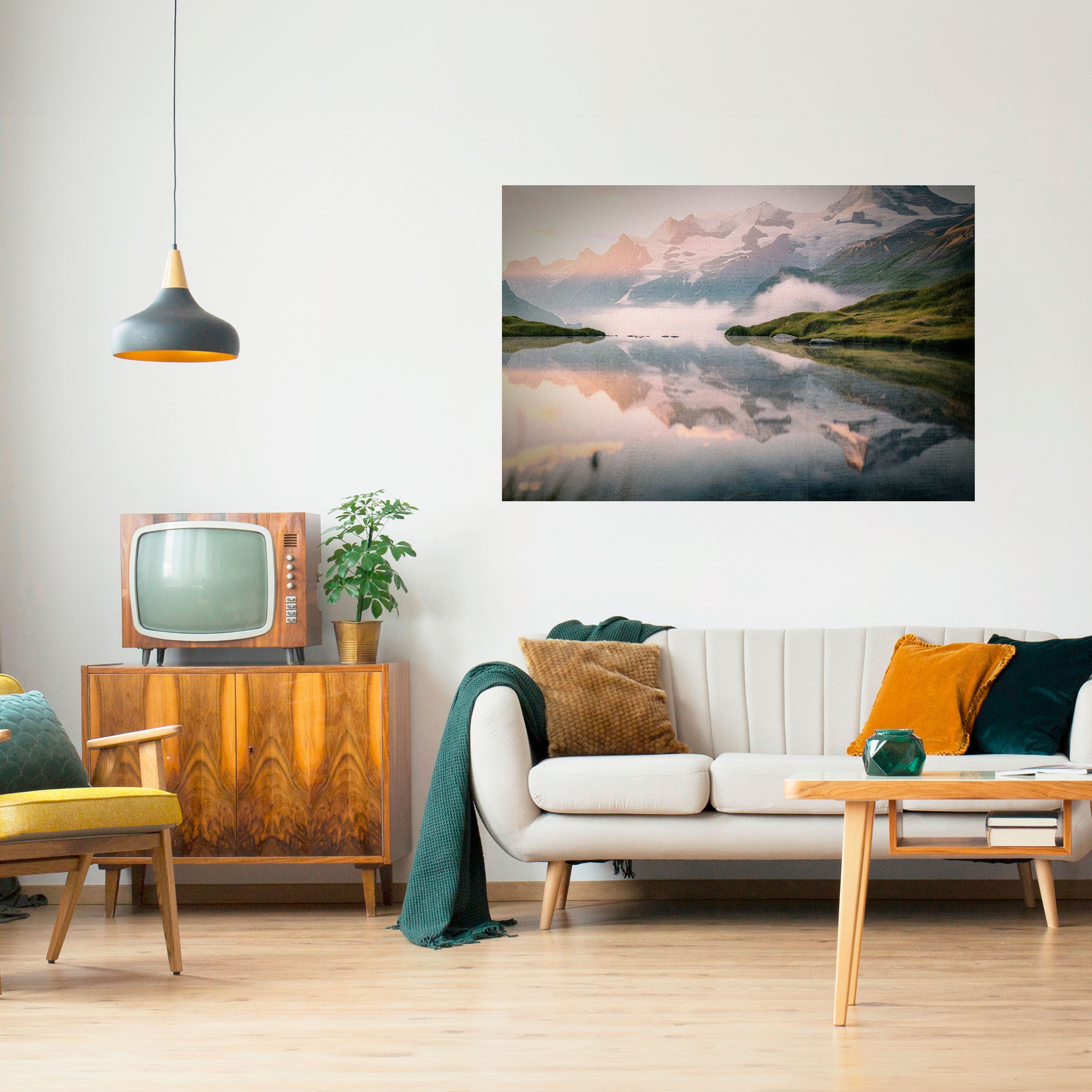 Affiche horizontale autocollante FOGGY HORIZON