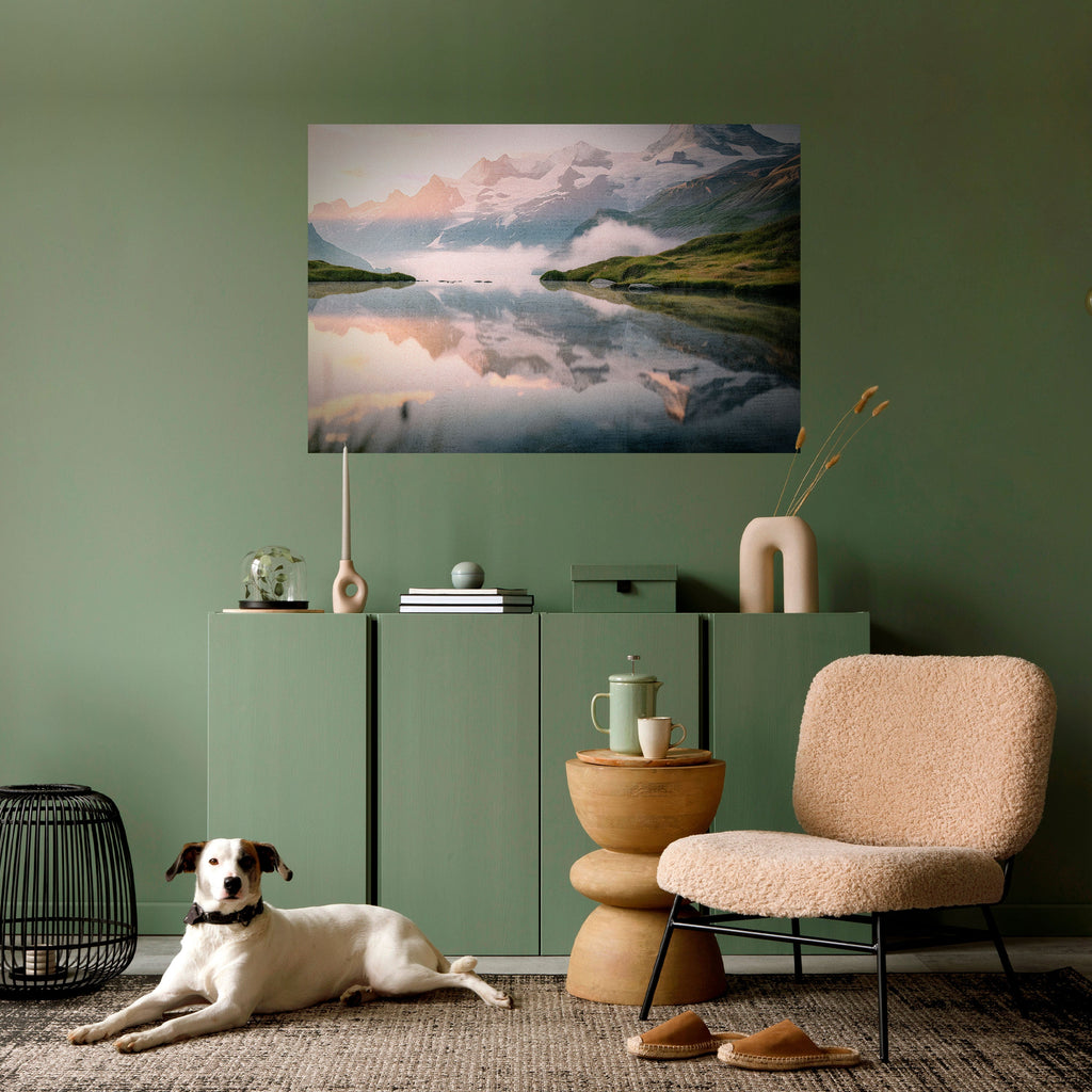 FOGGY HORIZON Peel and Stick Horizontal Poster