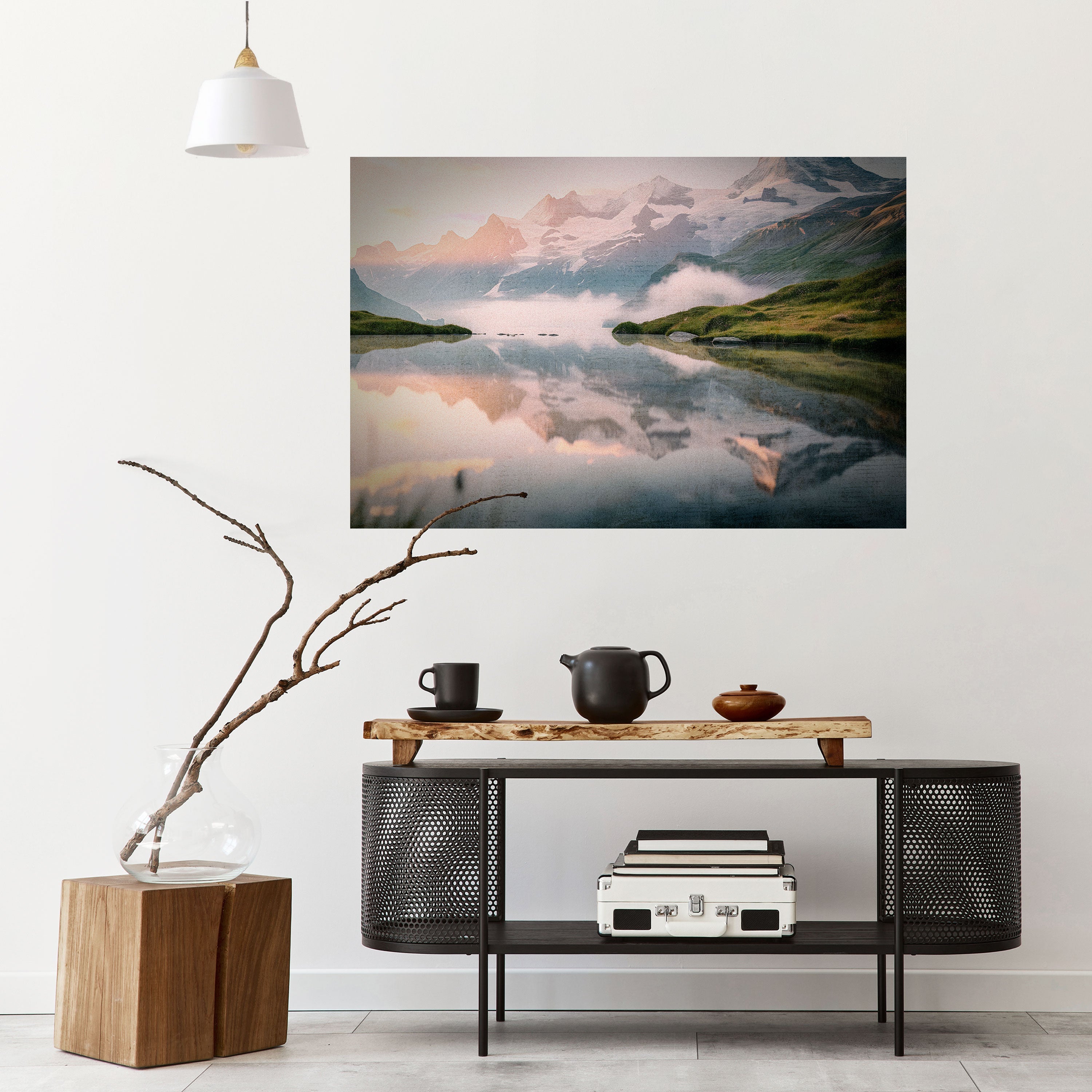 Affiche horizontale autocollante FOGGY HORIZON