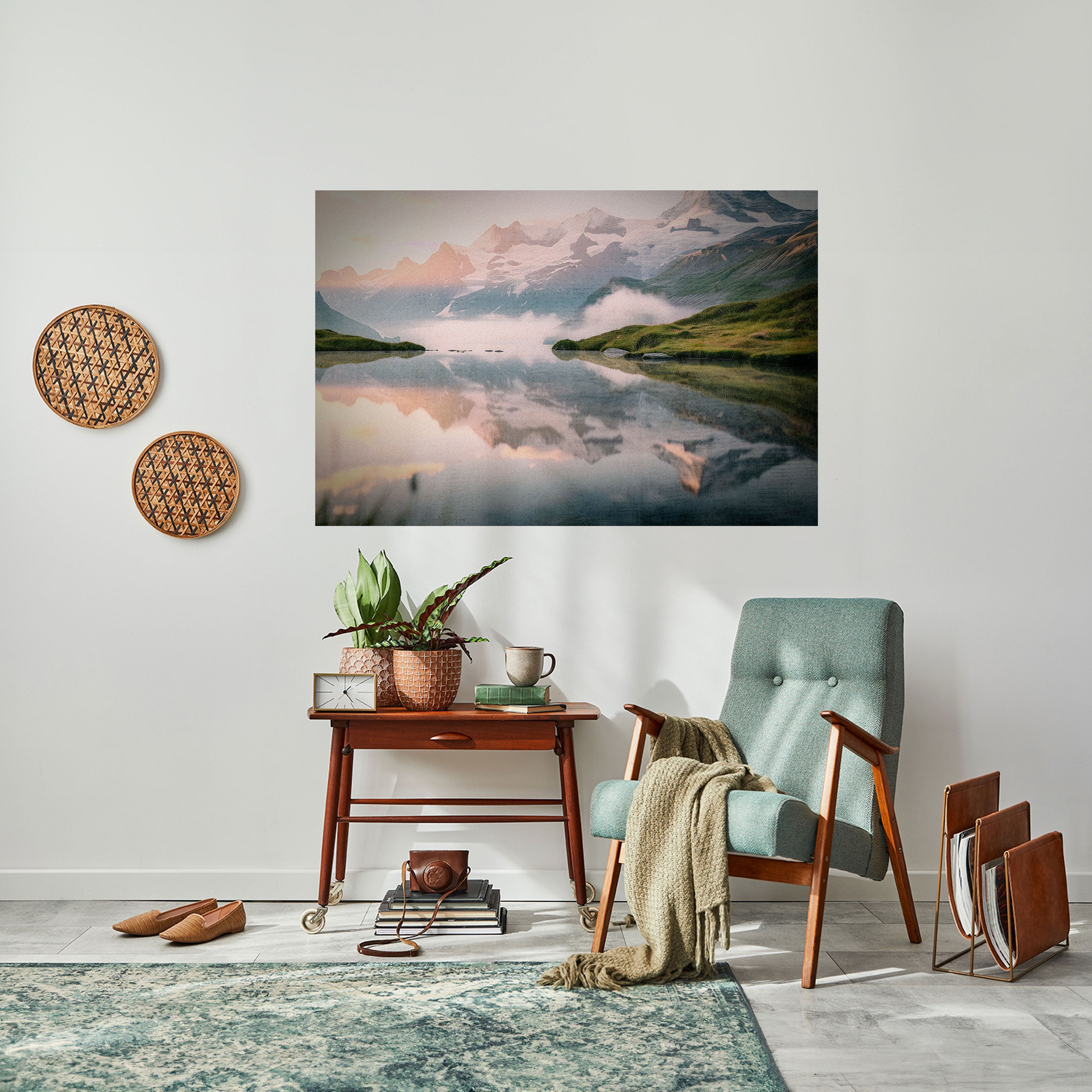 Affiche horizontale autocollante FOGGY HORIZON