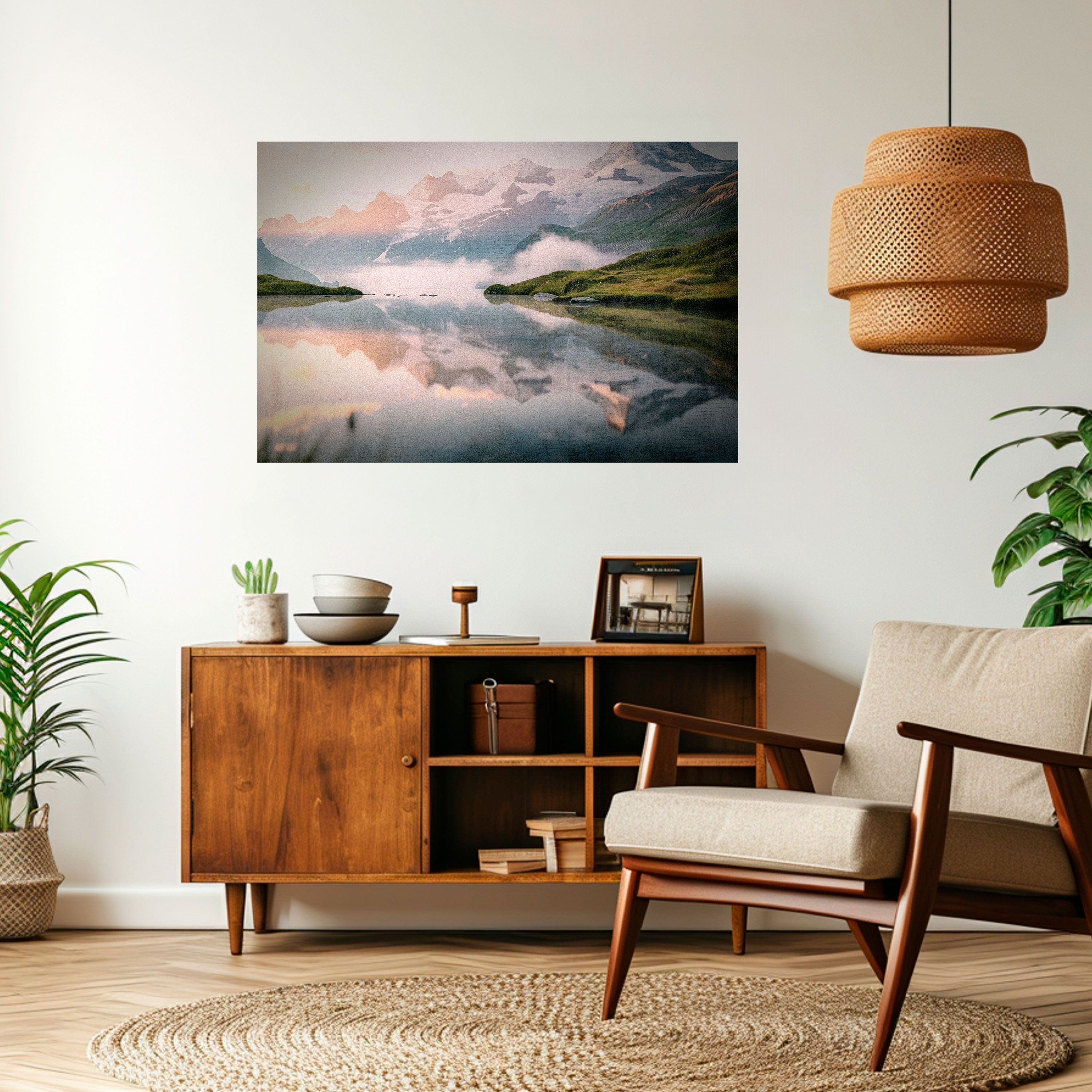 Affiche horizontale autocollante FOGGY HORIZON