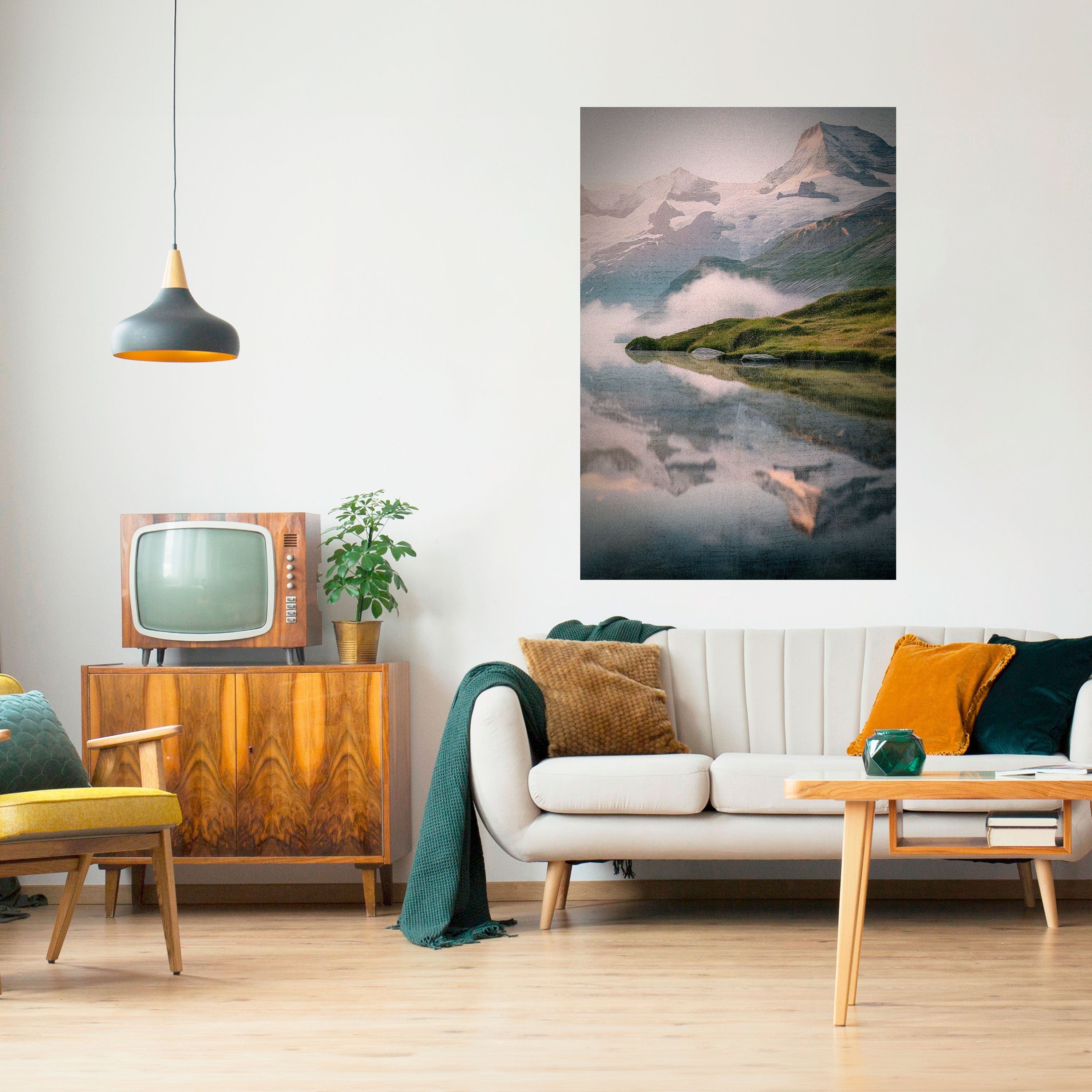 Affiche verticale autocollante FOGGY HORIZON