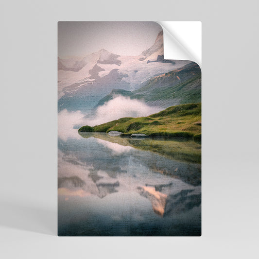 FOGGY HORIZON Peel and Stick Vertical Poster