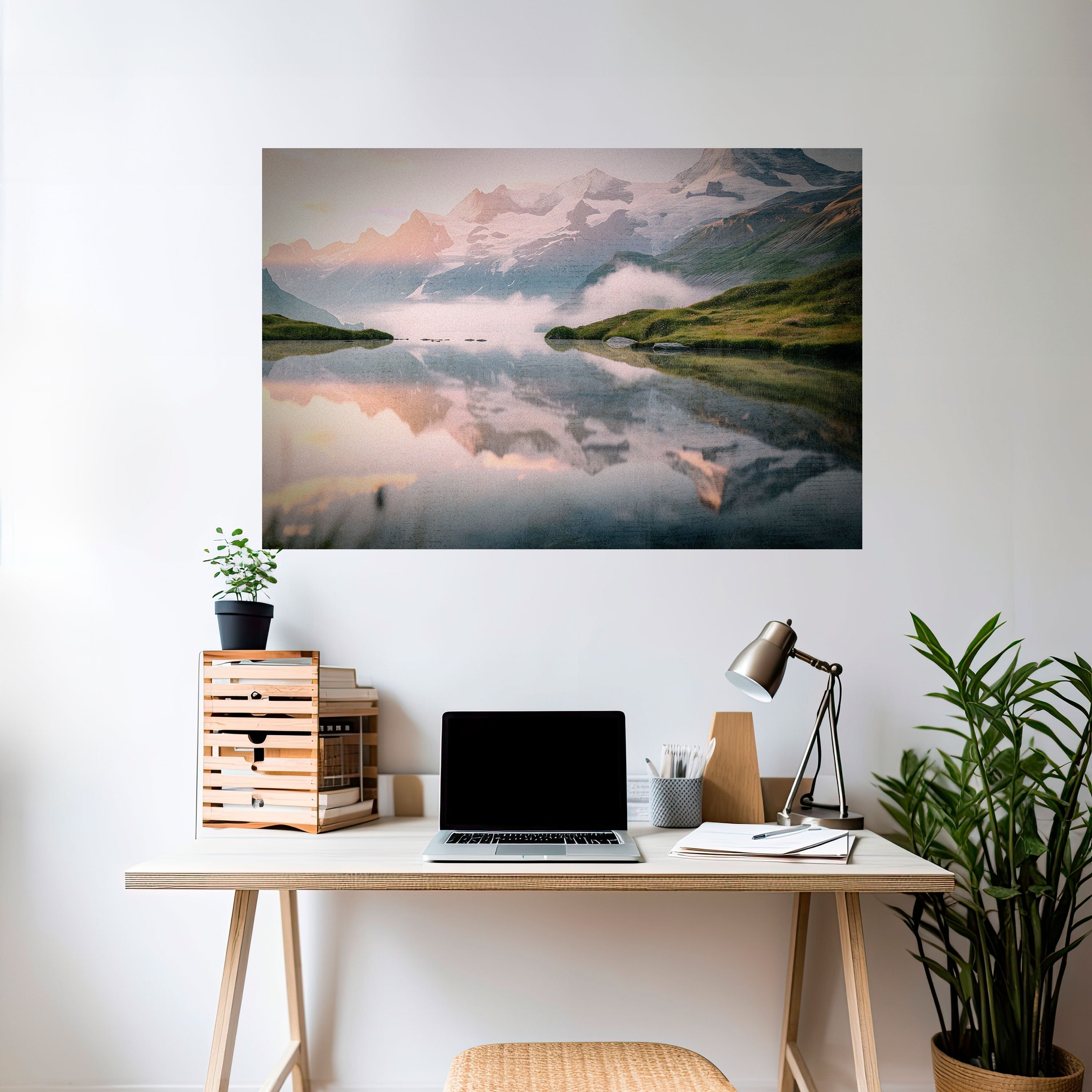 Affiche horizontale autocollante FOGGY HORIZON