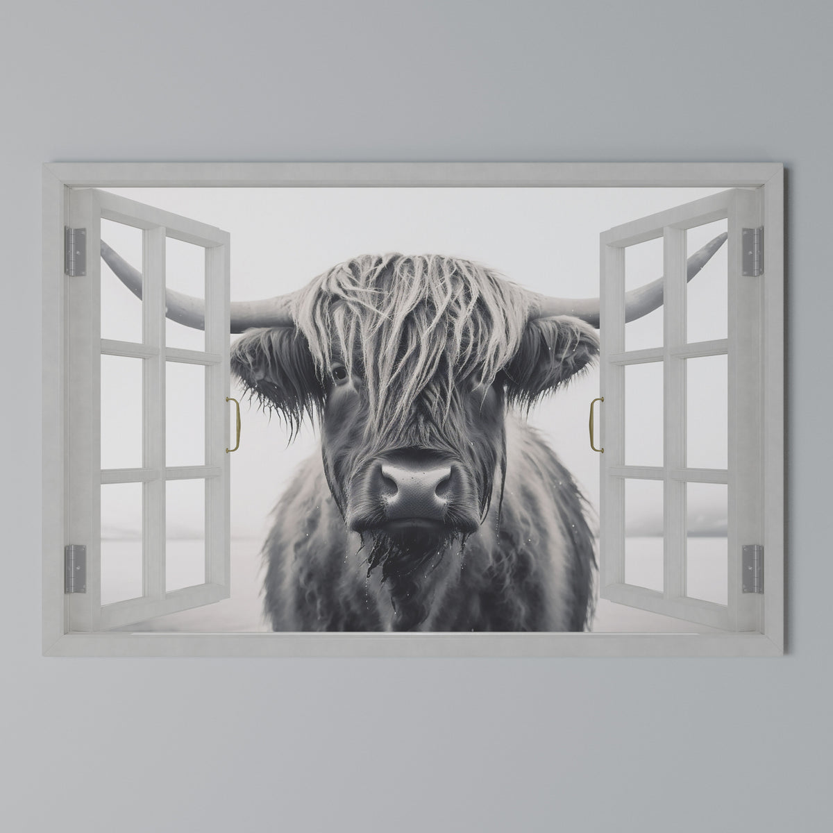 WILDLY WINDOWED VIEWS Horizontal Canvas Print