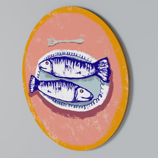 ENJOY YOUR MEAL Round Wall Art