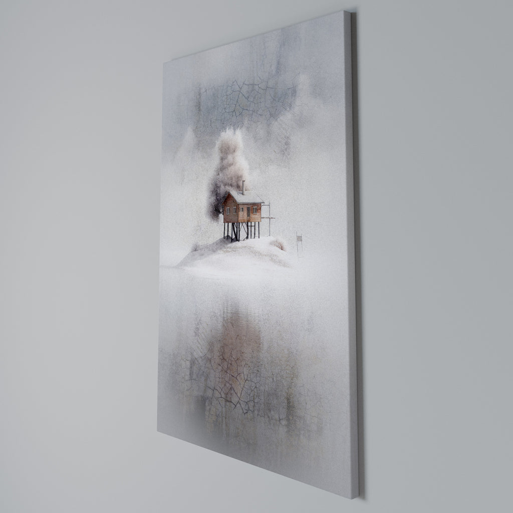 SILENT CABIN Vertical Canvas Print
